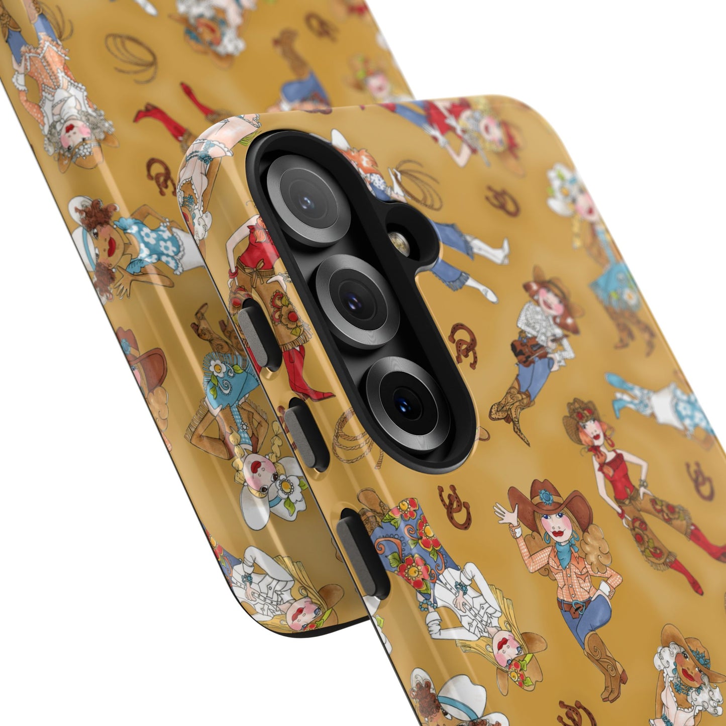 Tossed Cowgirls Tan Phone Case