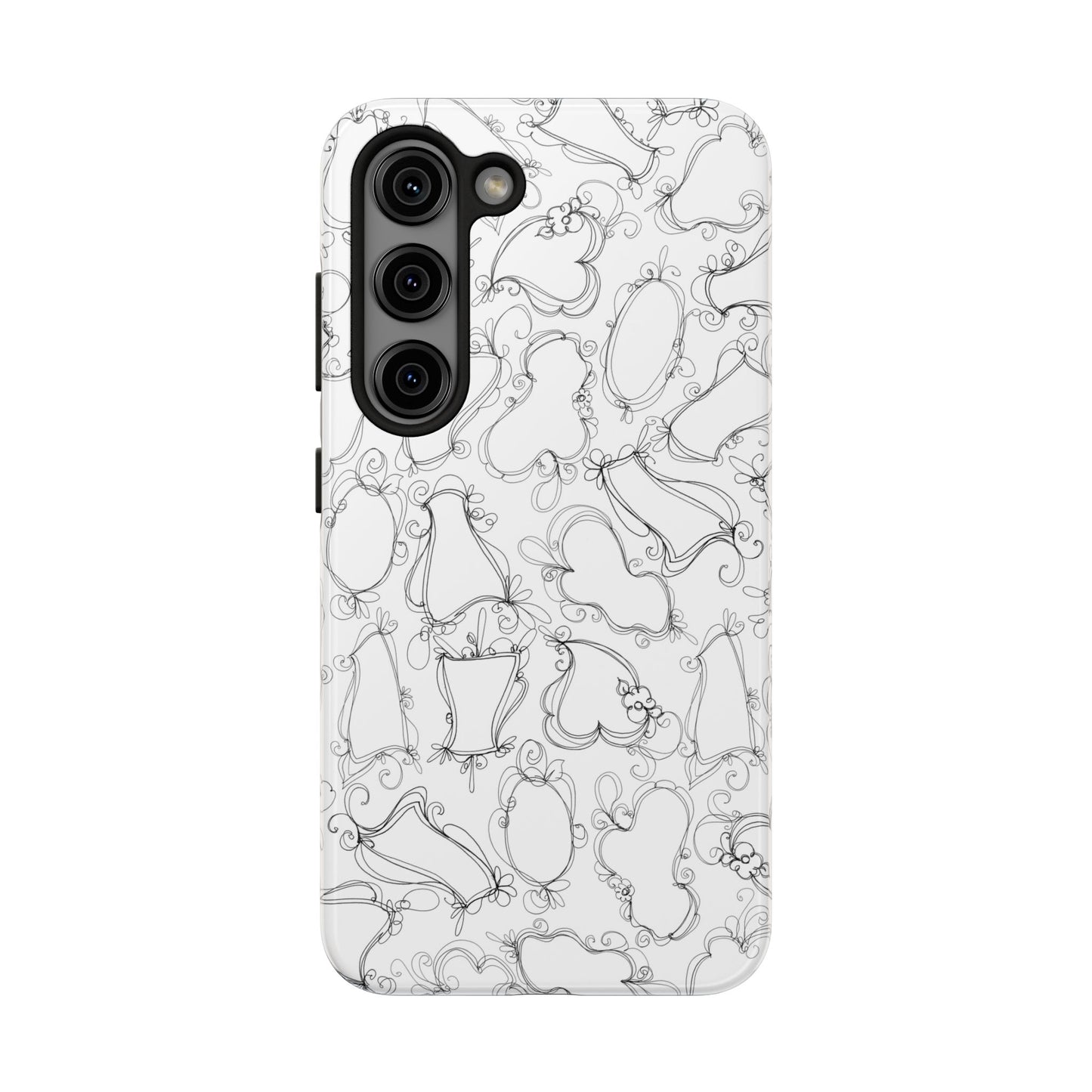 Frames White / Black Phone Case
