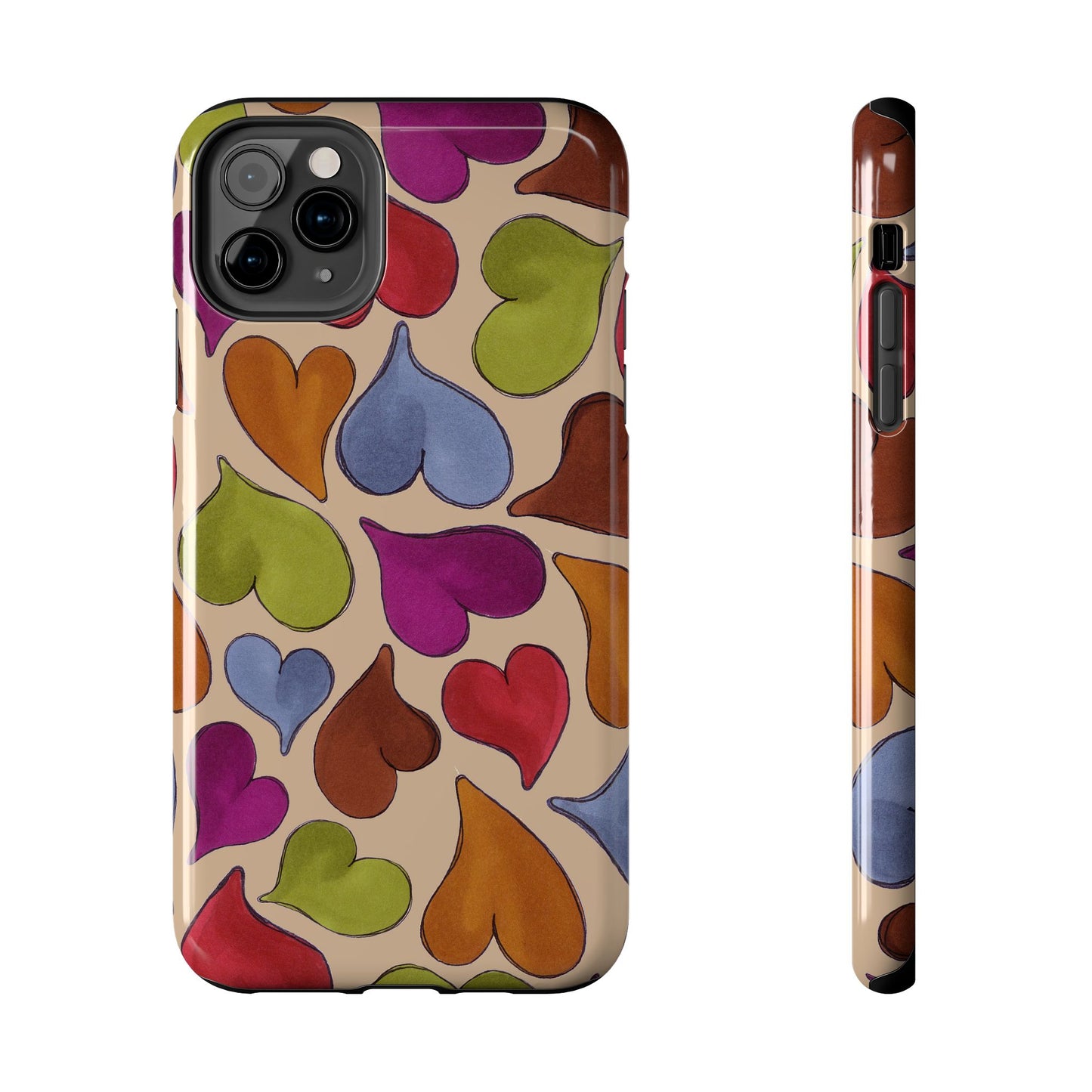 Big Hearted Khaki Phone Case