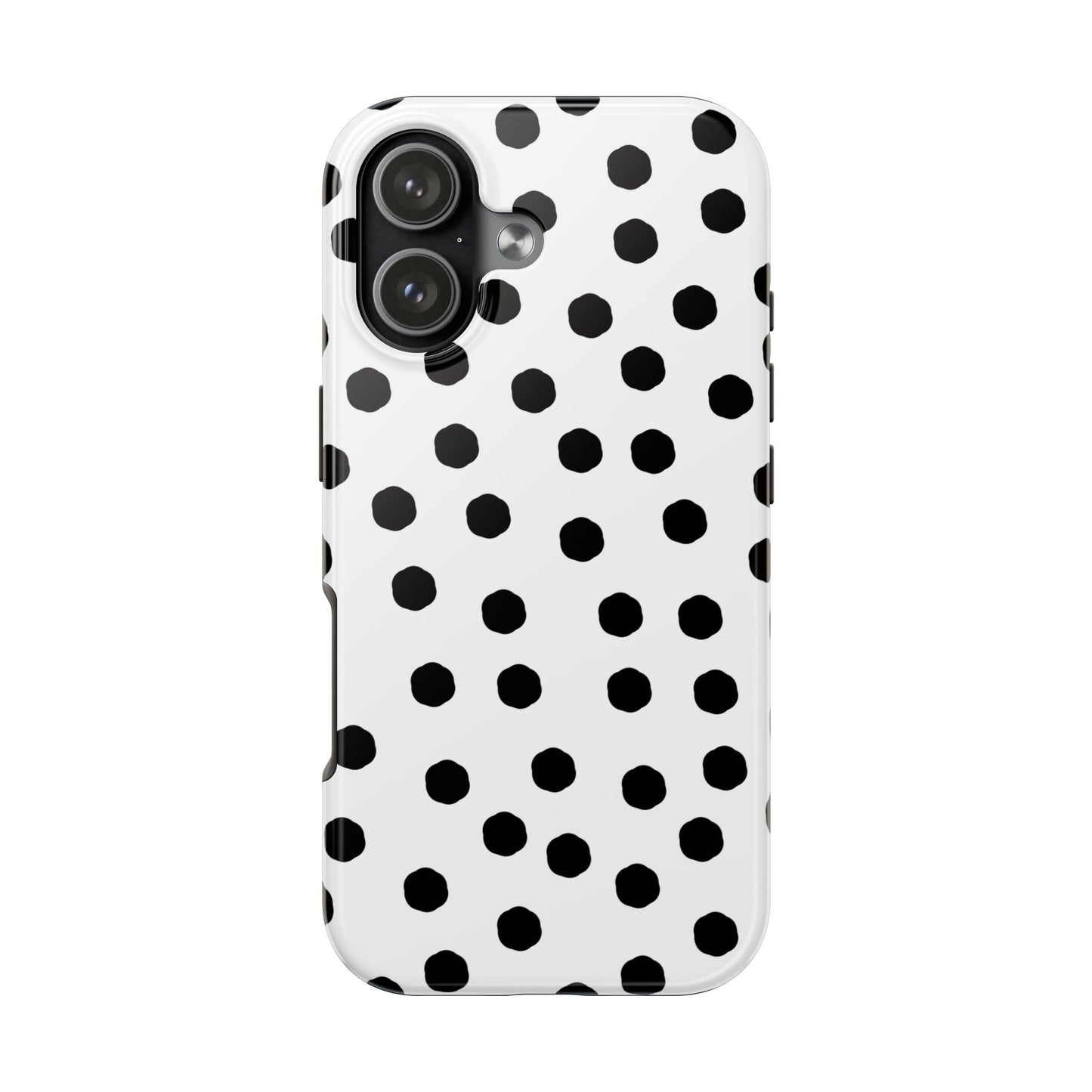 Jumbo Dots White / Black Phone Case