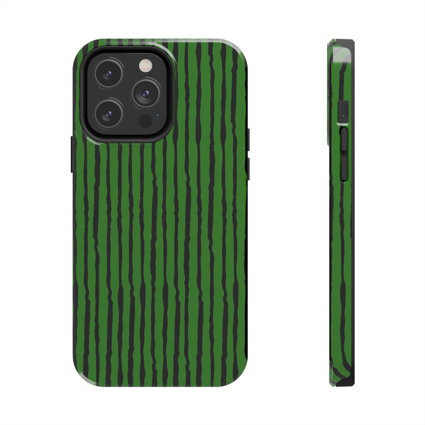 Sorta Stripe Green / Black Phone Case