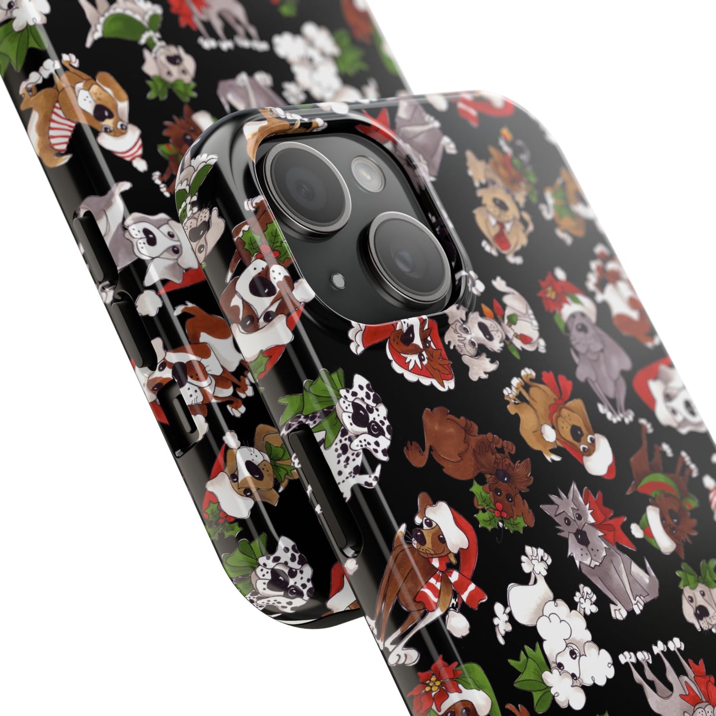 Doggie Toss Black Phone Case