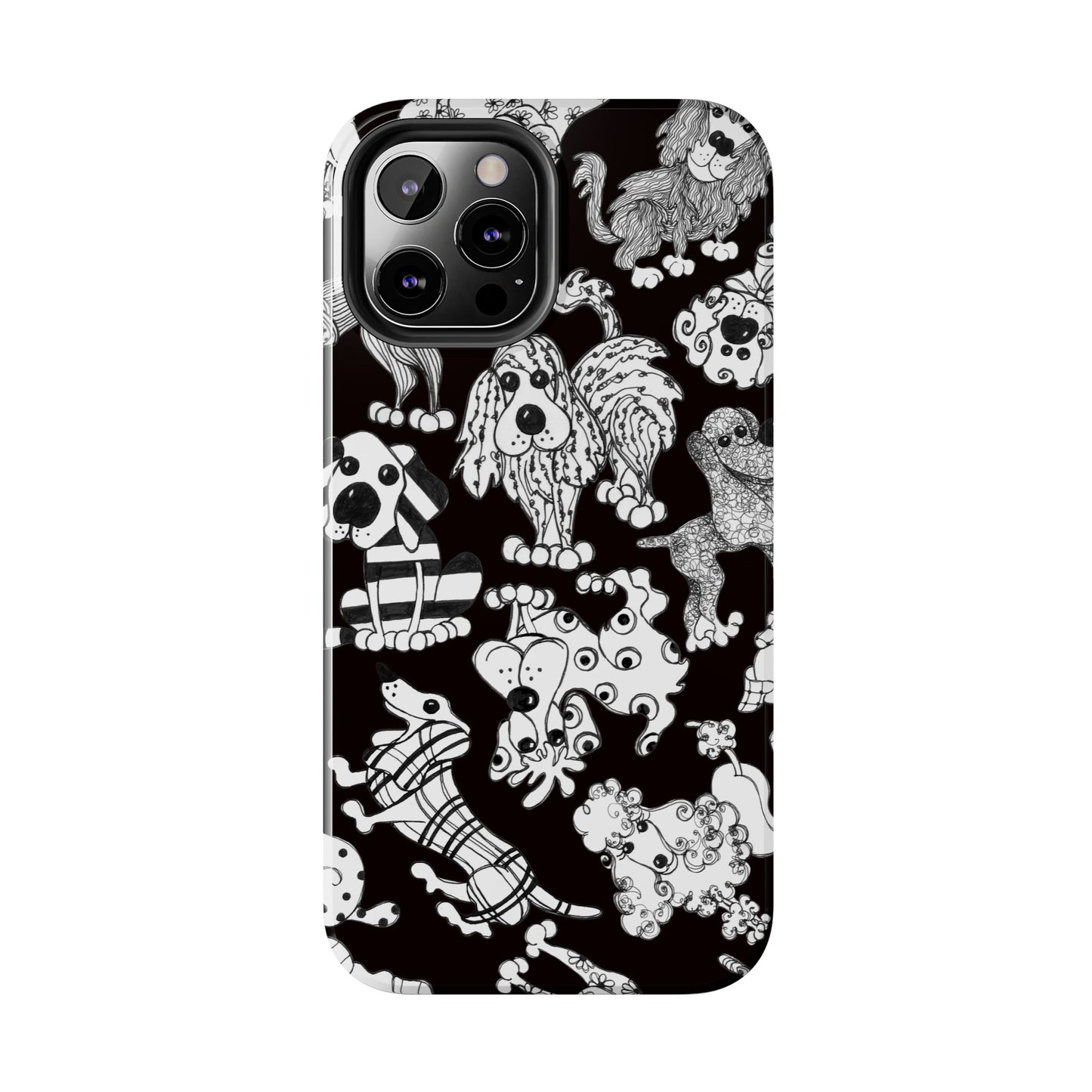 Dear Doggies Black Phone Case