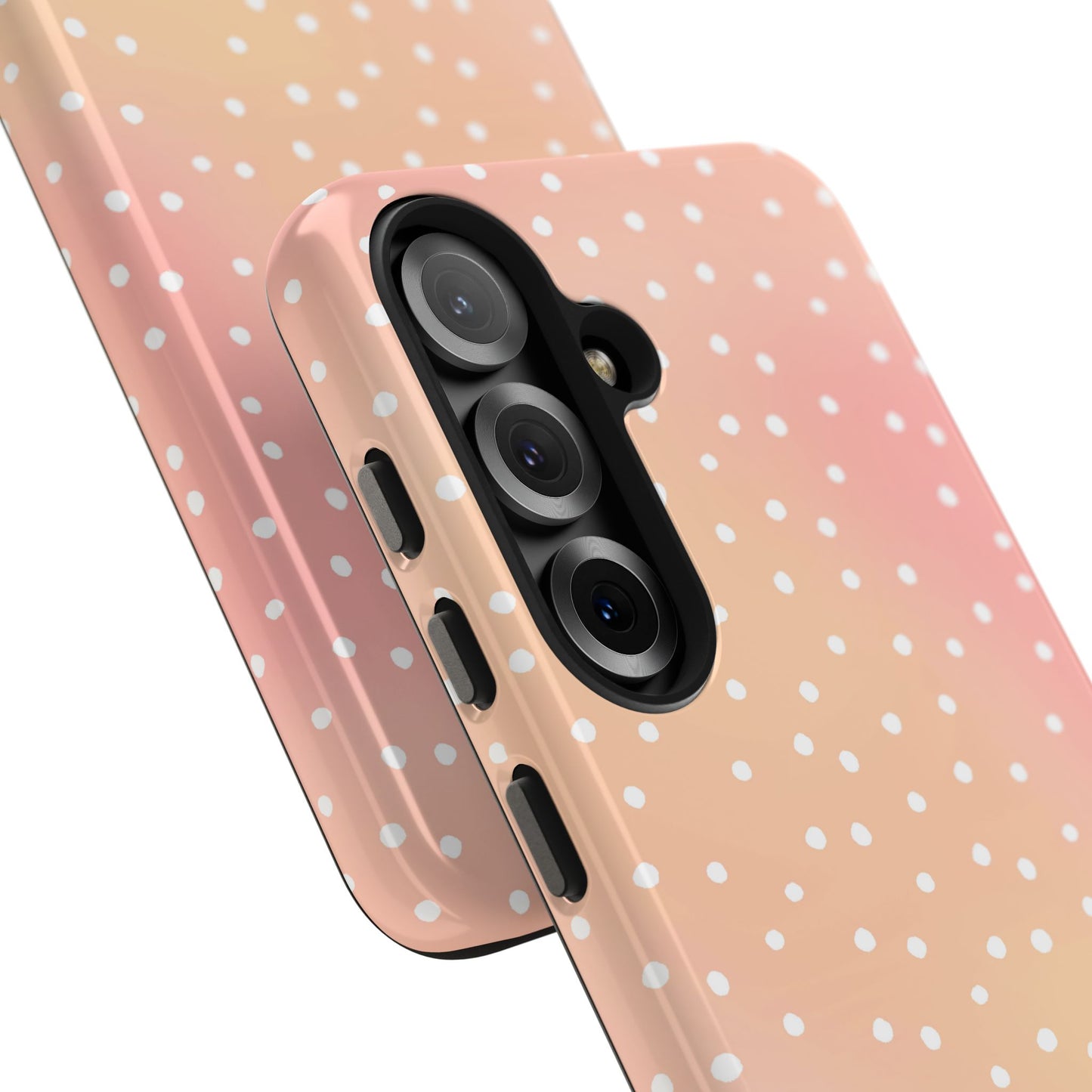 Dinky Dots Peach / White Phone Case