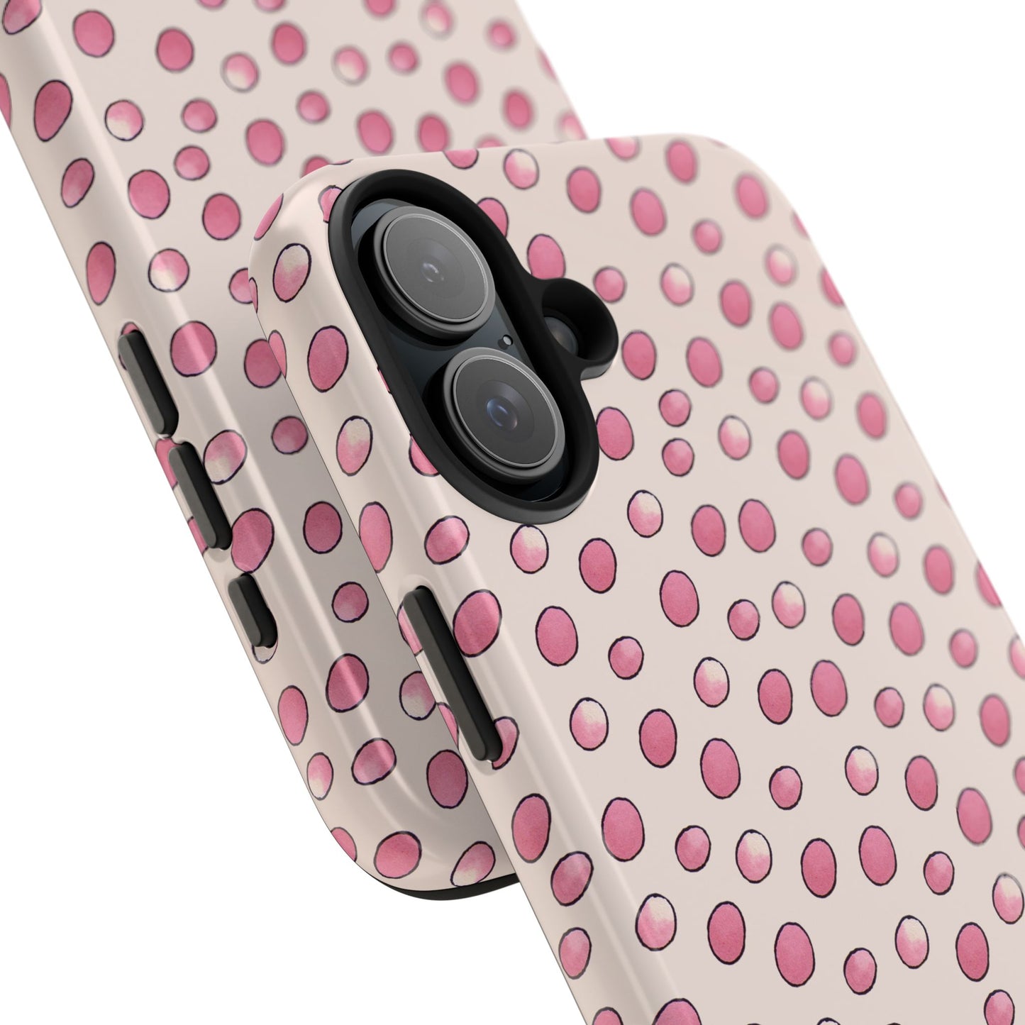 Egg Dots Vanilla / Pink Phone Case