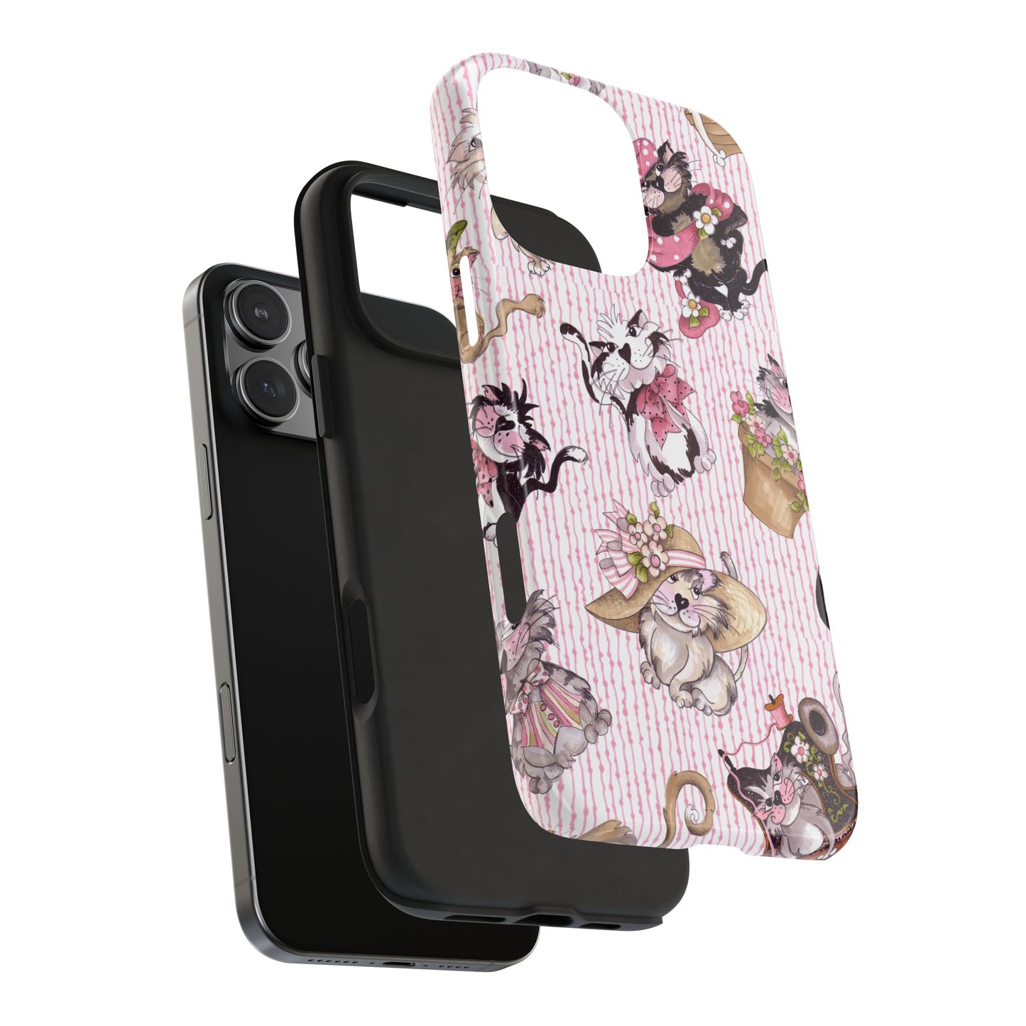 Fancy Cats Pink Phone Case