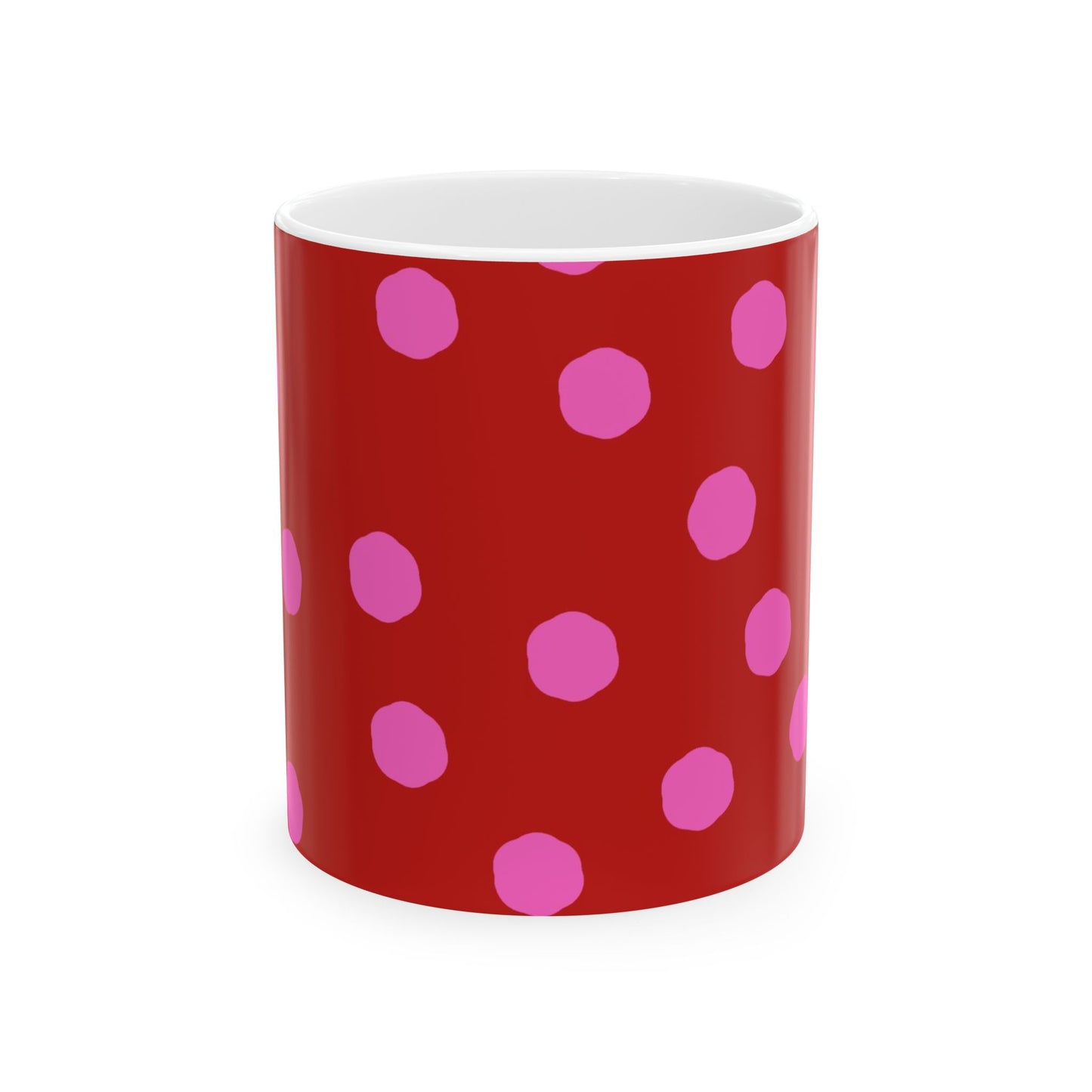 Jumbo Dots Red / Pink Cup