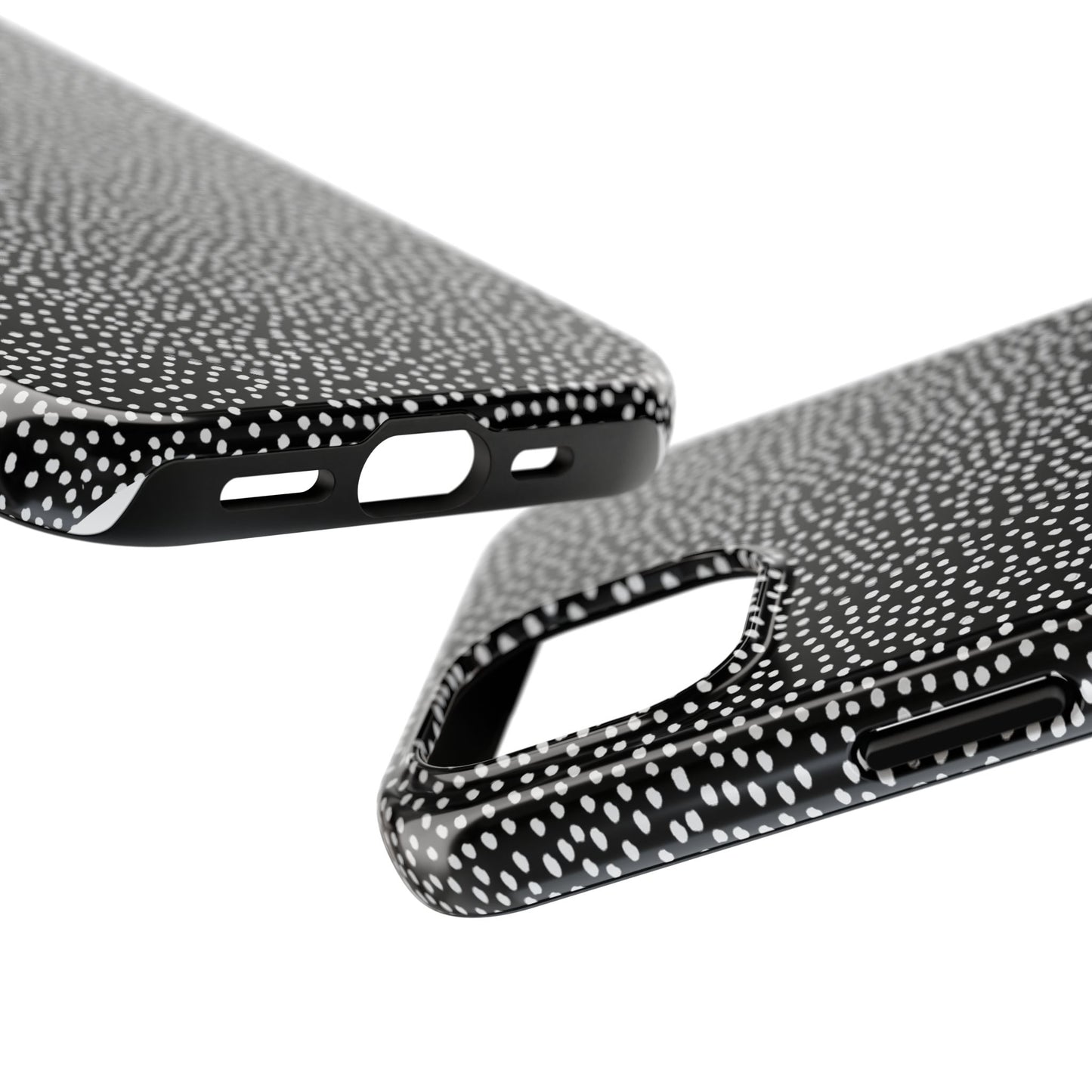Baby Dots Black / White Phone Case