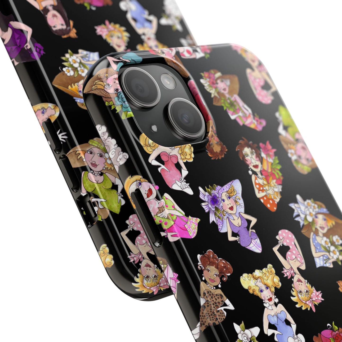 Fast Women Tossed Black Phone Case