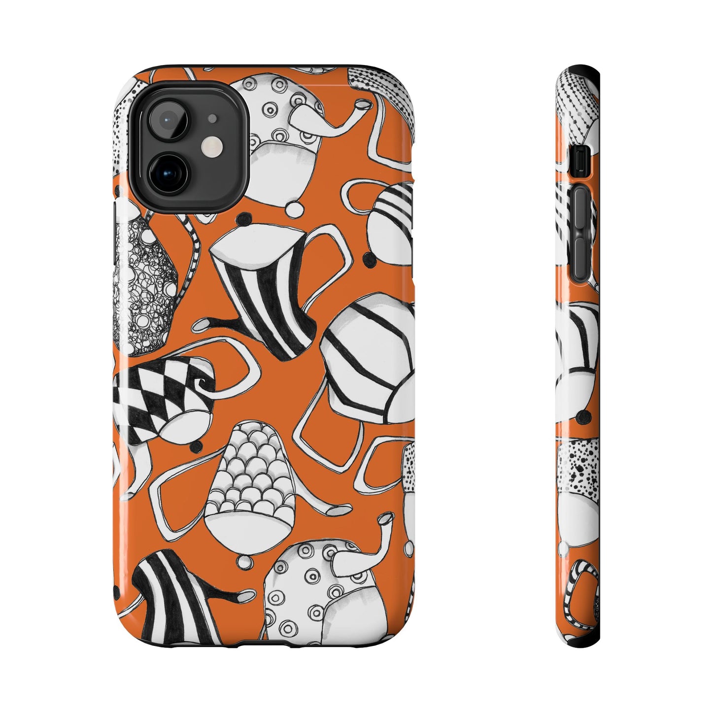 Coffee, Tea Anyone? Orange Phone Case