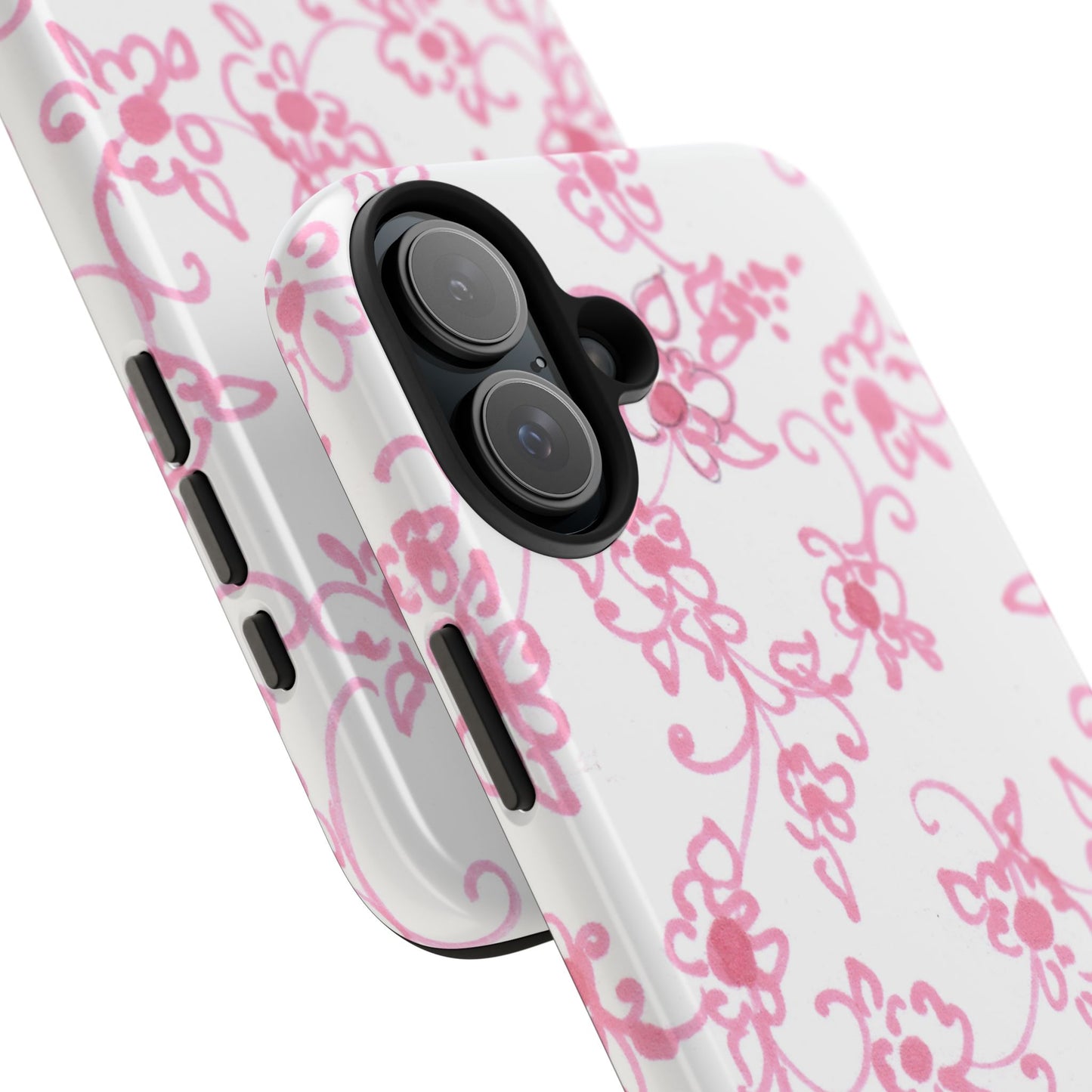 Juliette Ladies White / Pink Flowers Phone Case