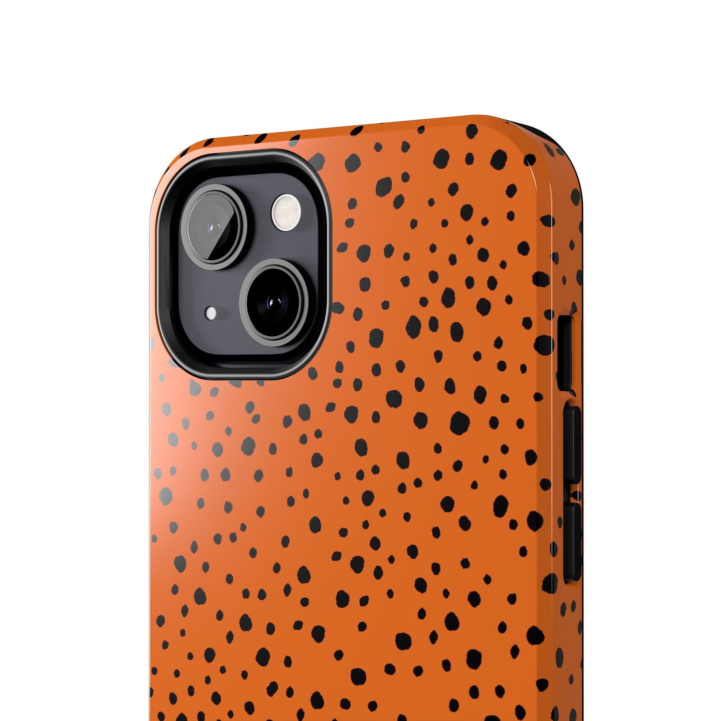 Pepper Dots Orange / Black Phone Case
