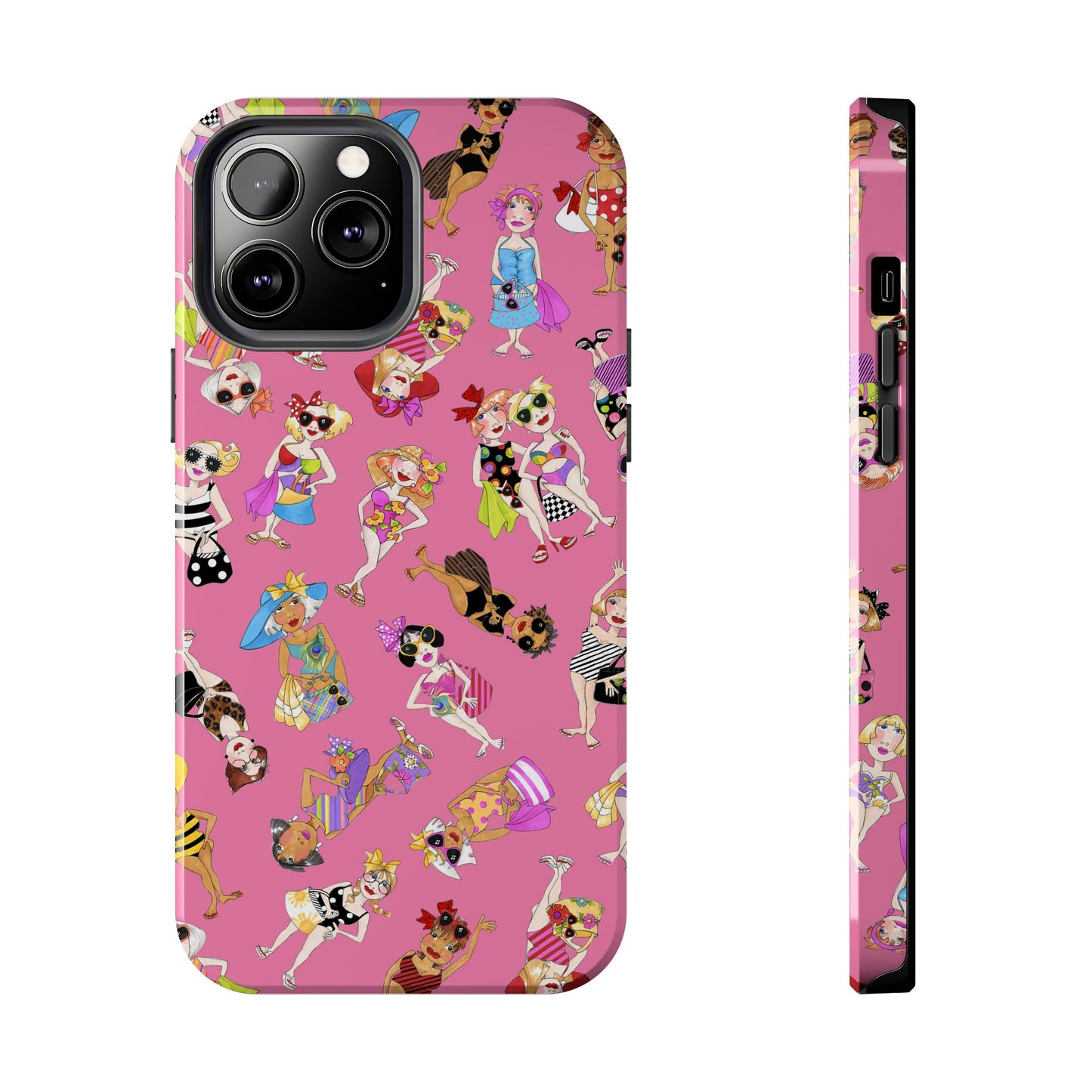 Tossed Beauties Pink Phone Case