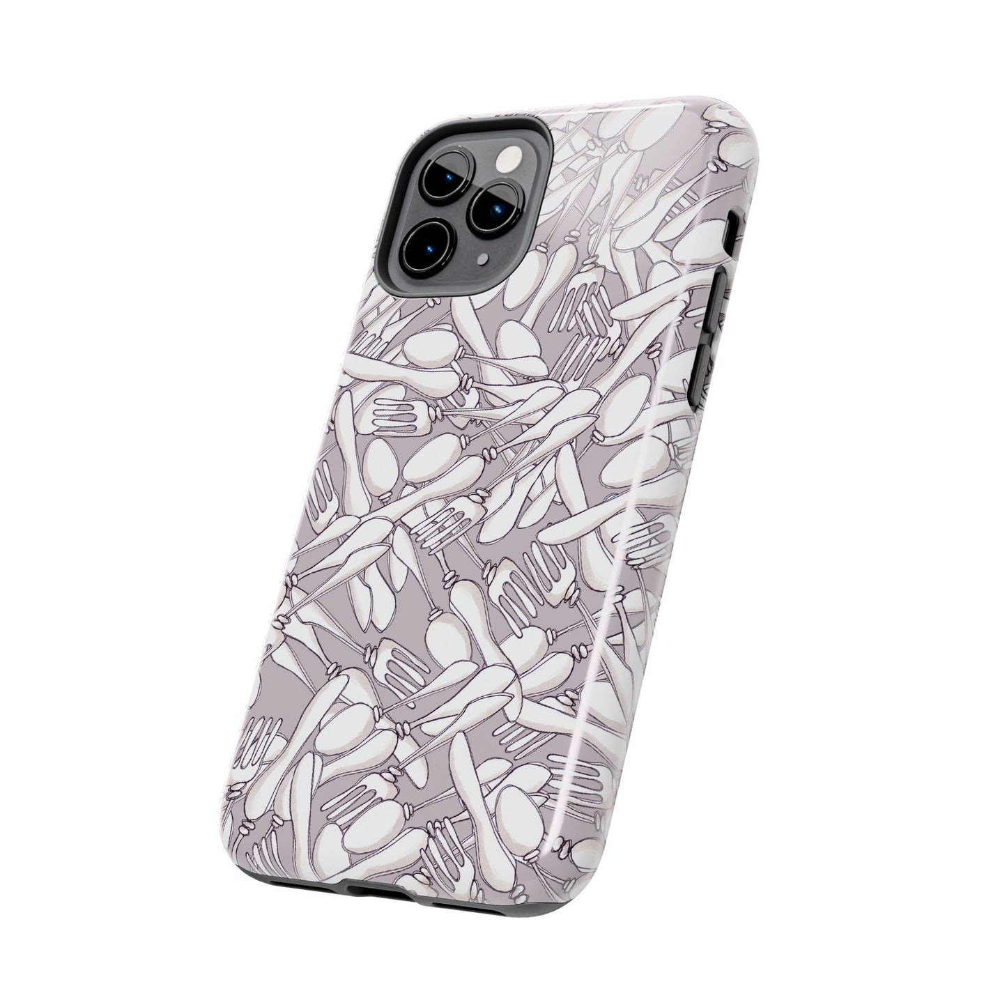 Silverware Wars Silver Phone Case