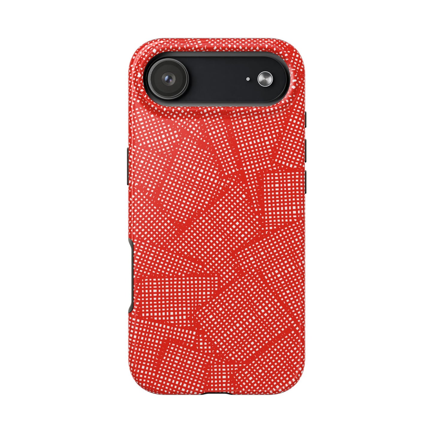 Check Patch Large Red Phone Case