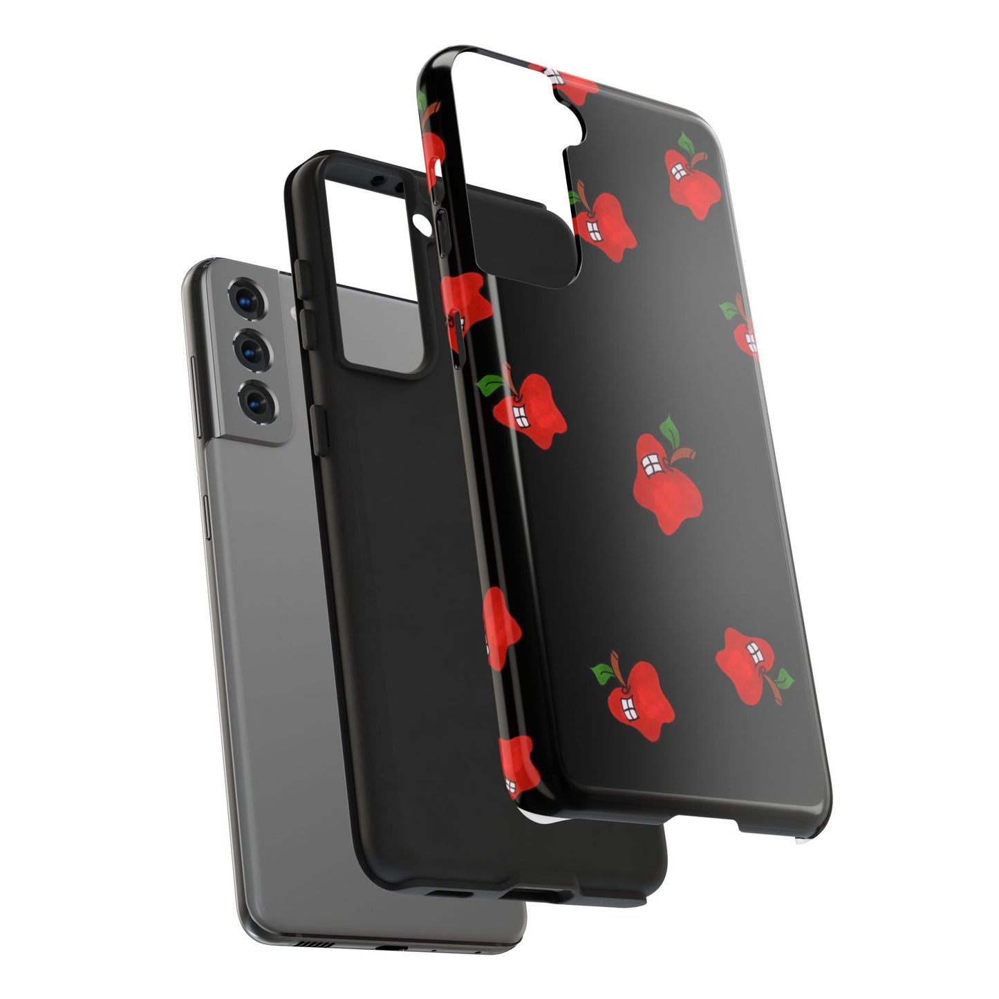 Flying Apples Black Phone Case