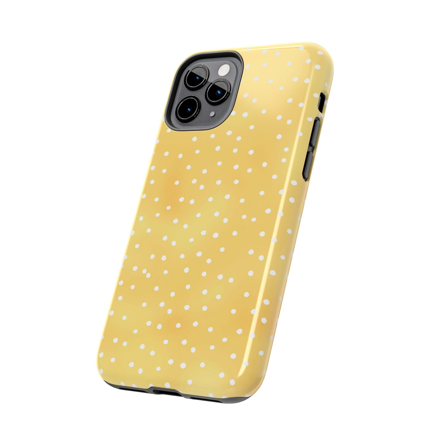 Dinky Dots Yellow / White Phone Case