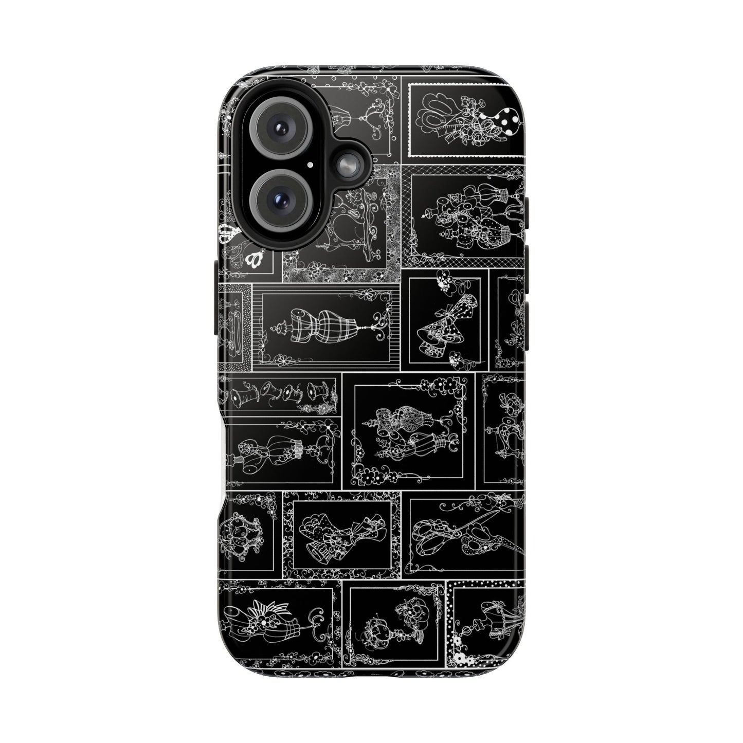 Sew Fancy Black Phone Case
