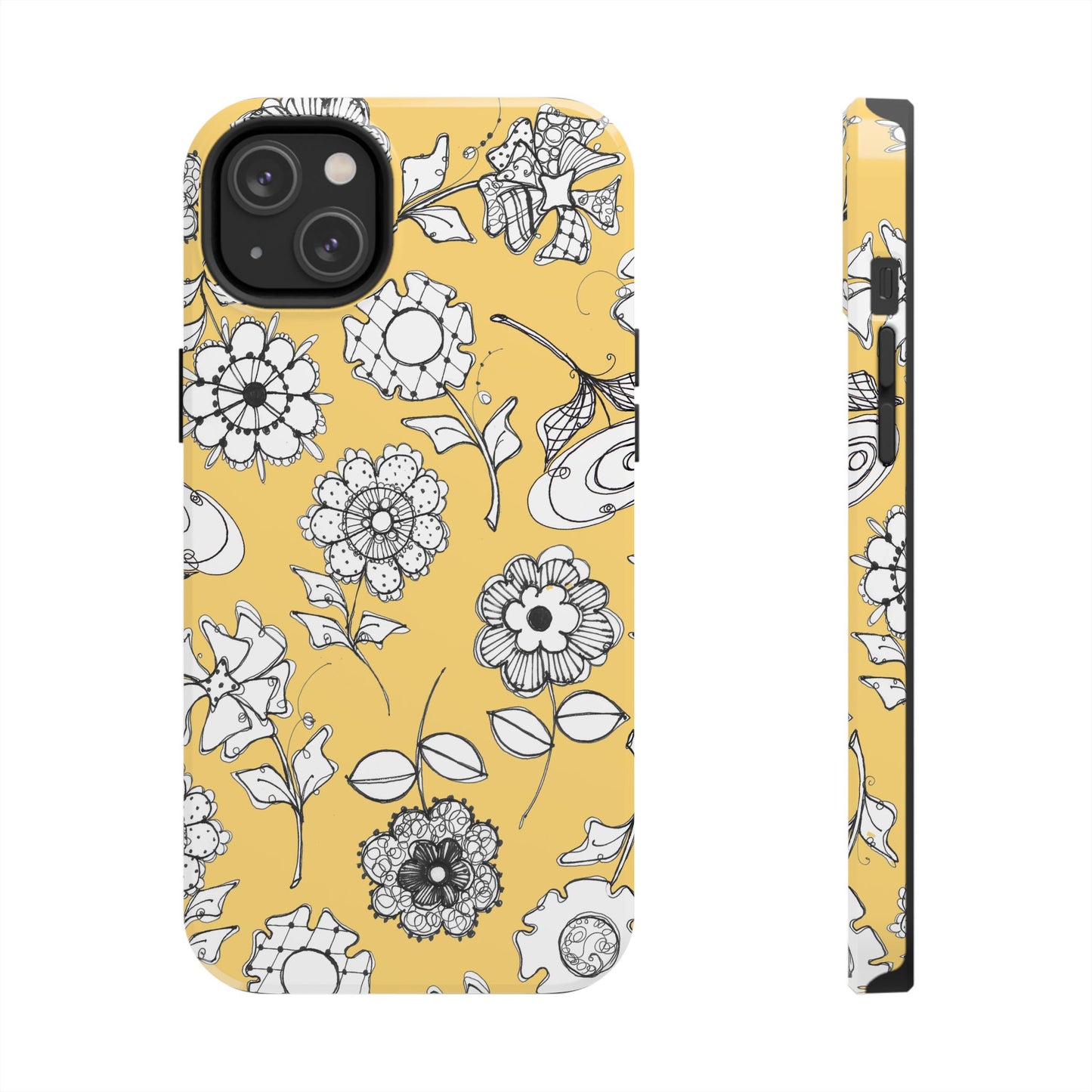Paper Posies Yellow Phone Case