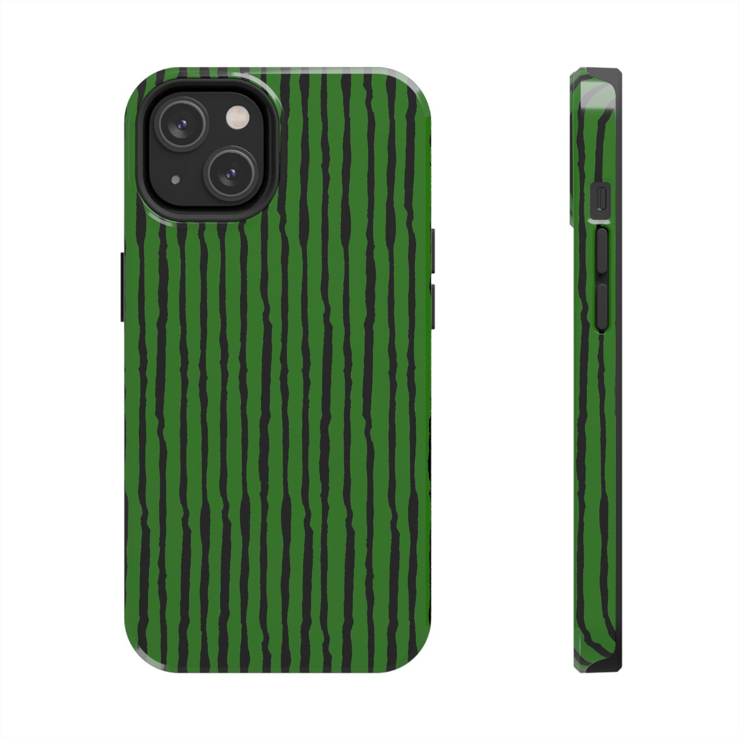 Sorta Stripe Green / Black Phone Case