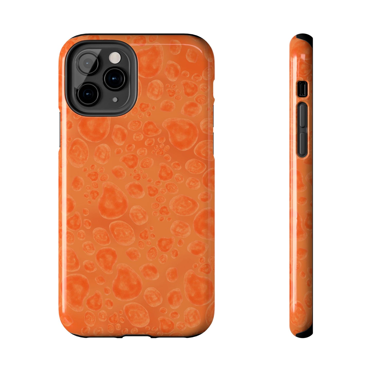 Paw Dots Orange Phone Case