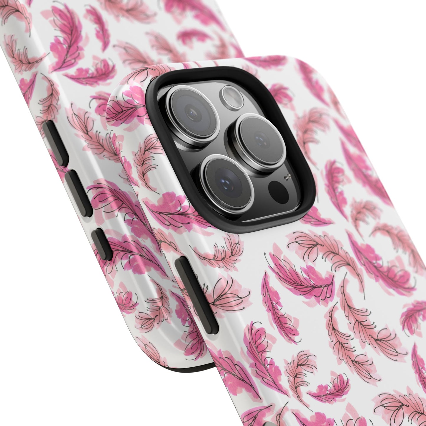 Flam Feathers White Phone Case