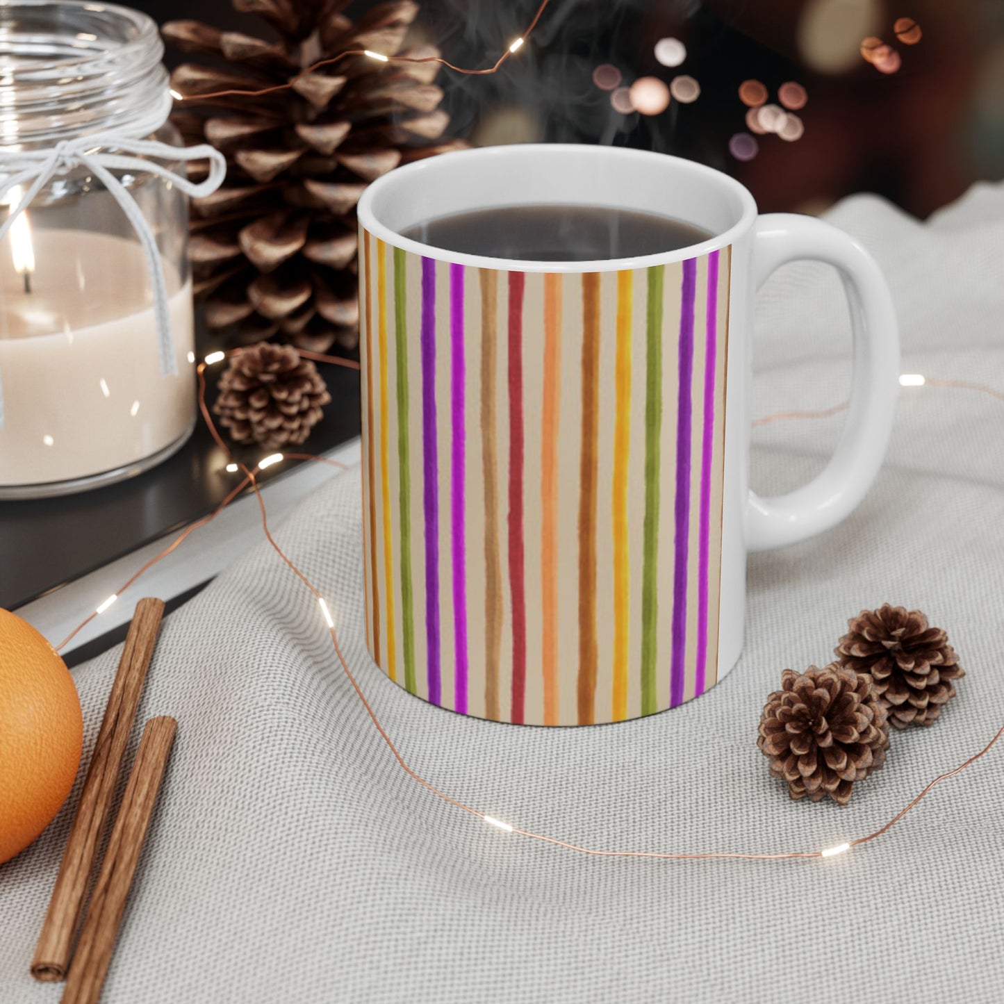 Spice Stripe Muslin Cup