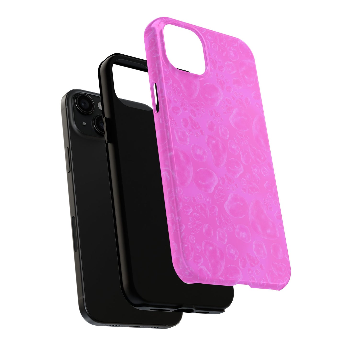 Paw Dots Cerise Phone Case