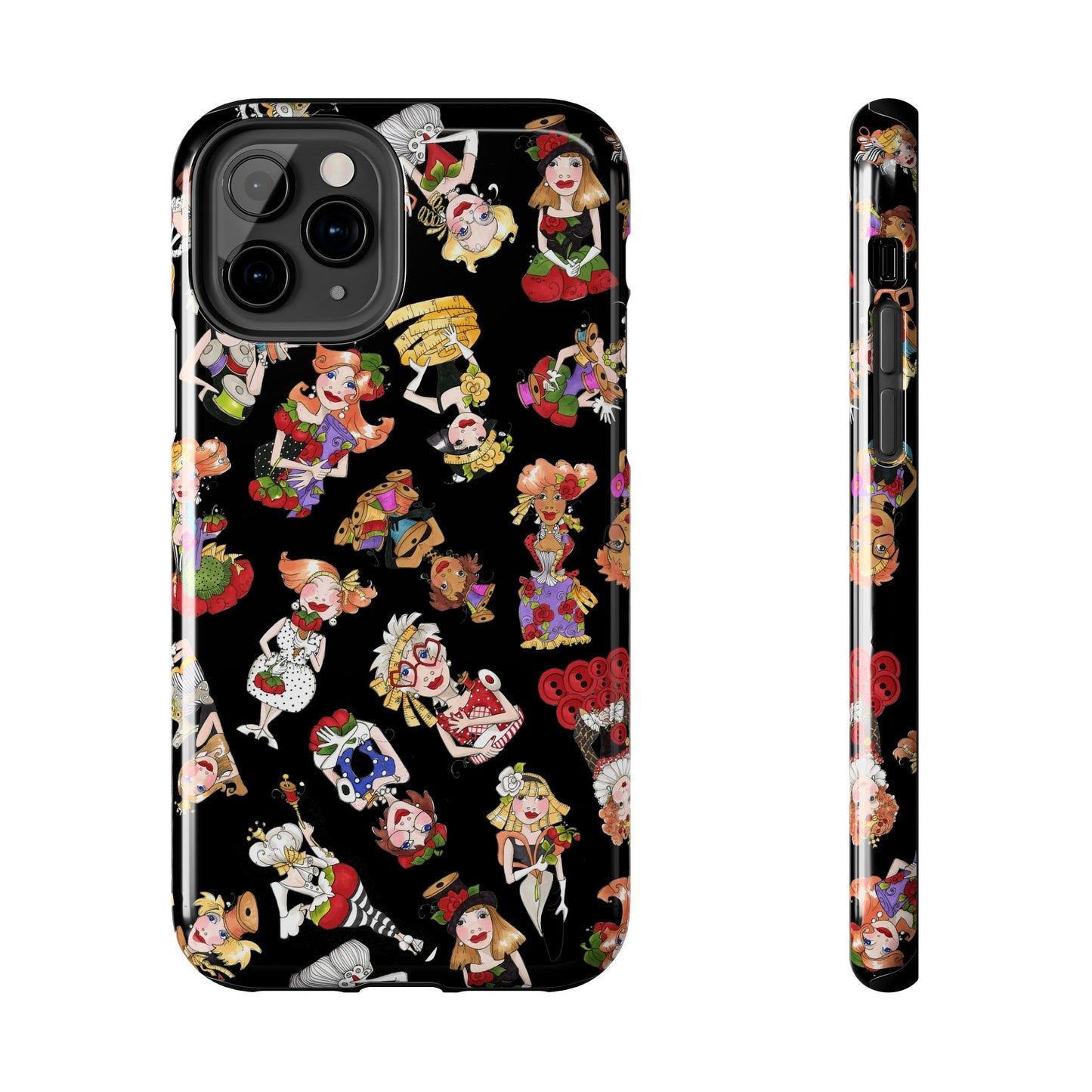 Curious Toss Black Phone Case
