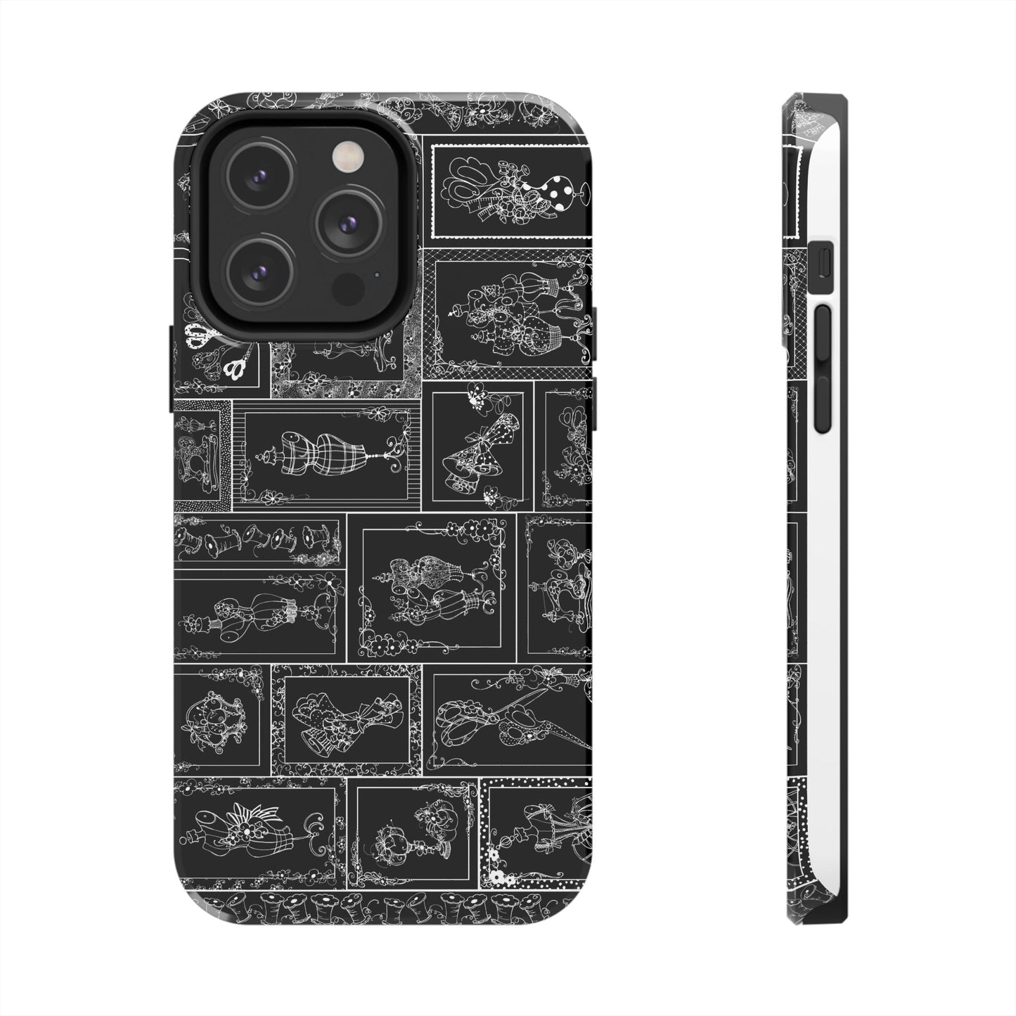 Sew Fancy Black Phone Case