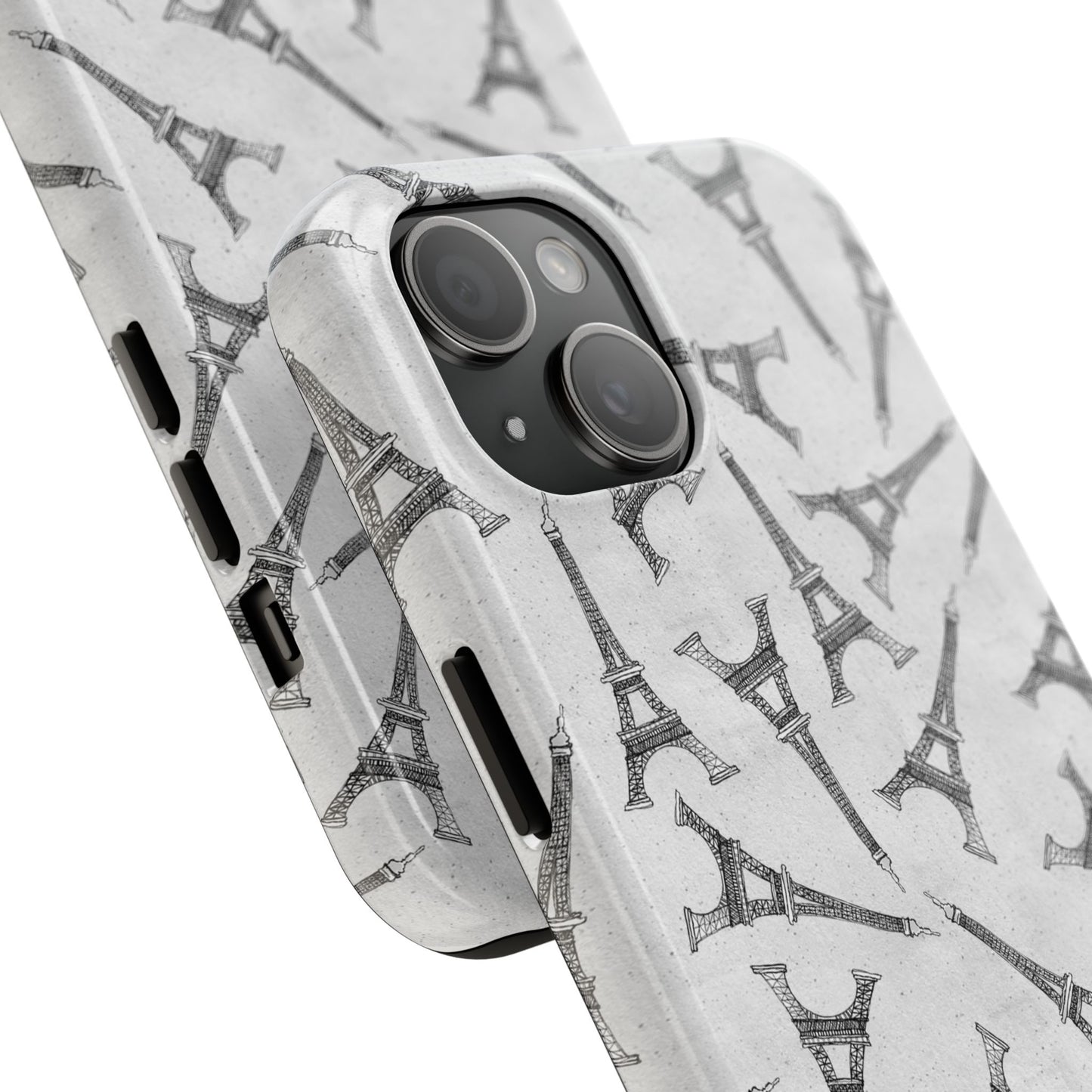 Eifelesque Silver Phone Case