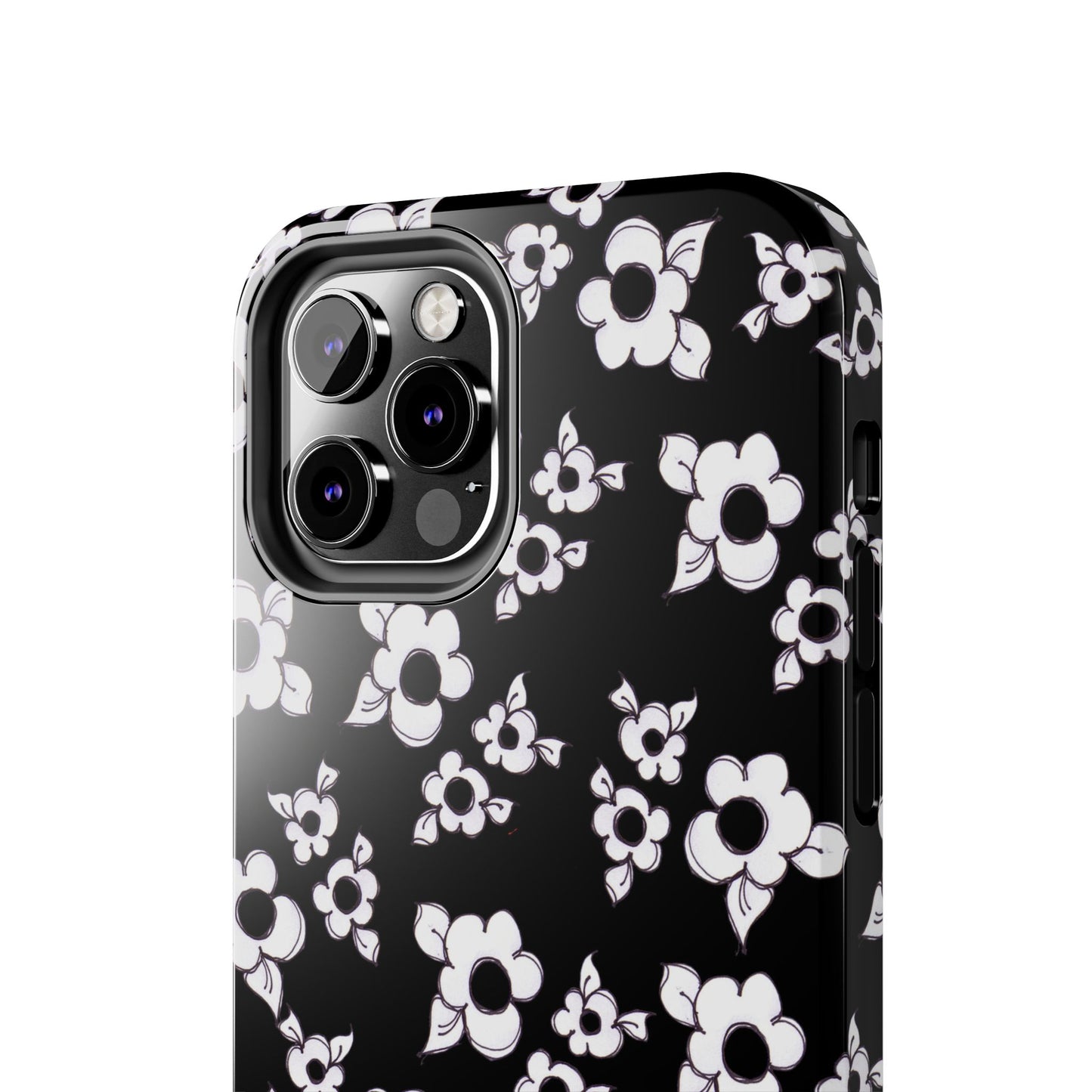 Daisy Cluster Black / White Phone Case