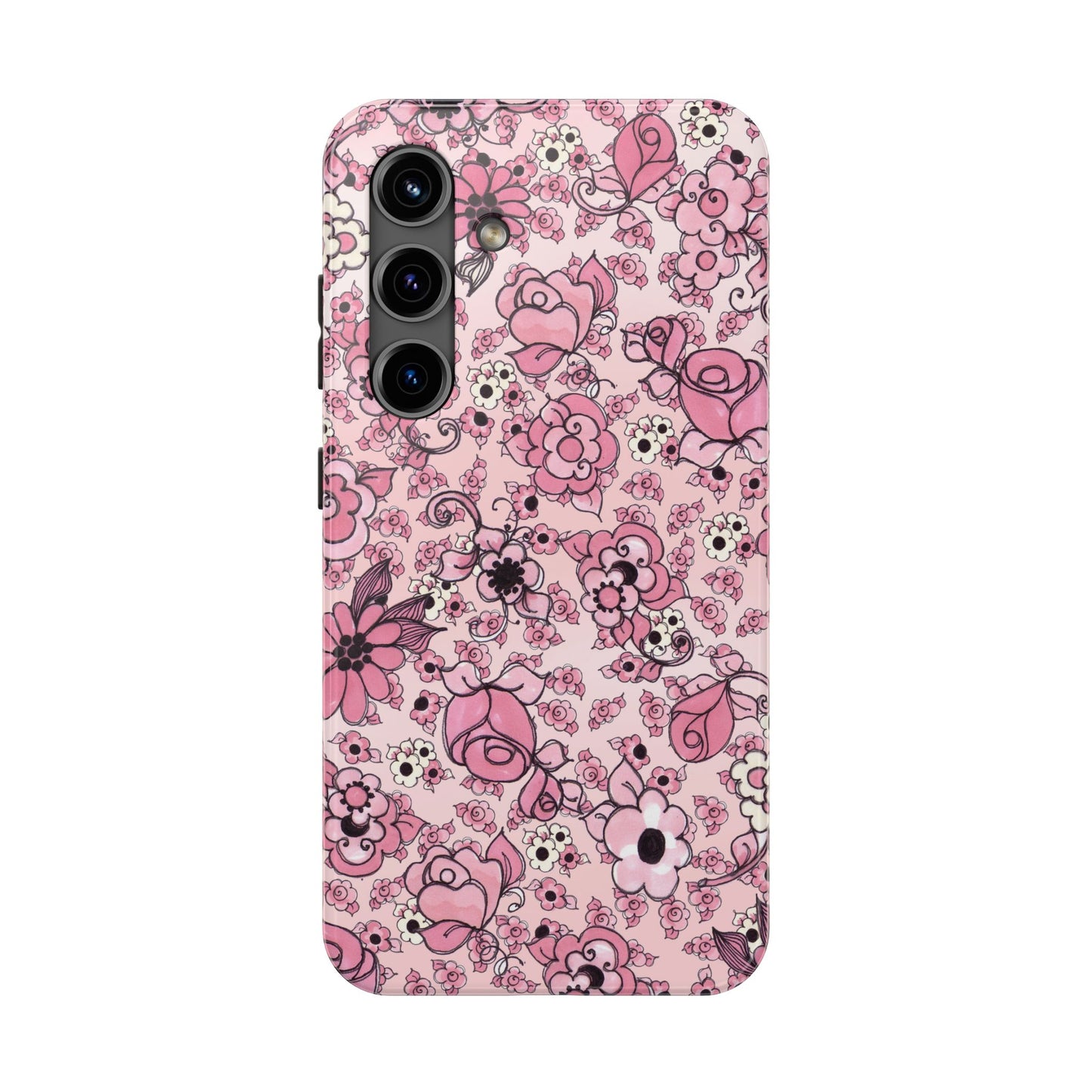 Profuse Posies Pink Phone Case