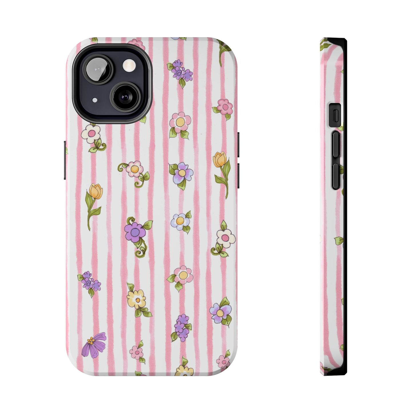Pretty Posie Stripe Phone Case