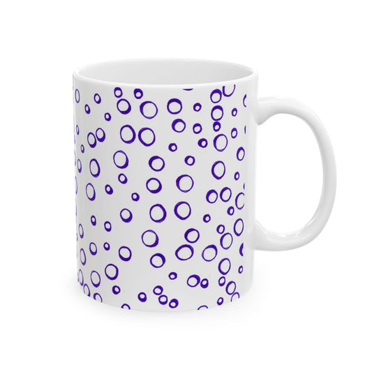 Blue See Through Dots Cup
