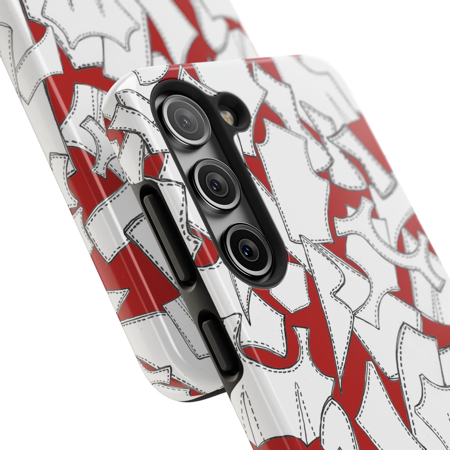 Pattern Pieces Red Phone Case