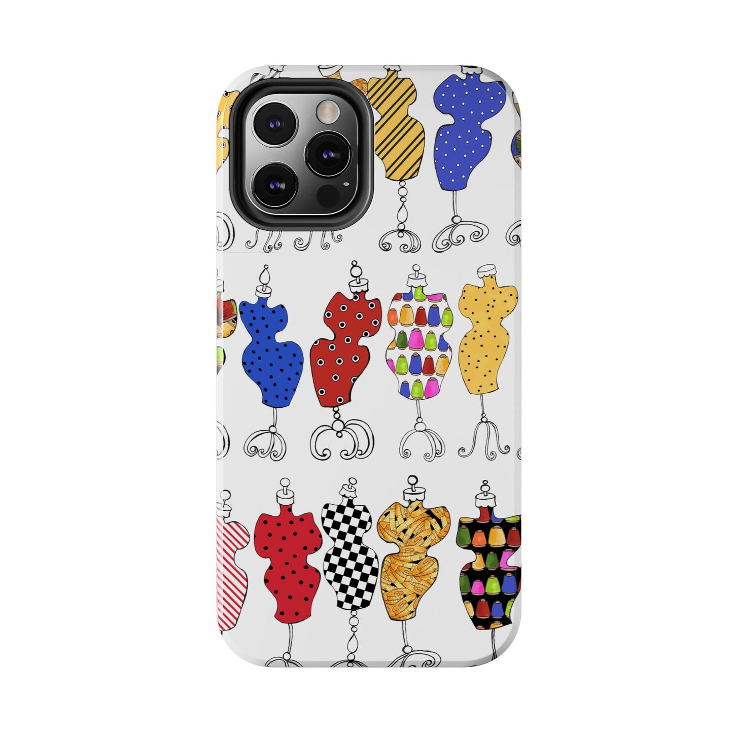 Go Figure White / Multi Phone Case