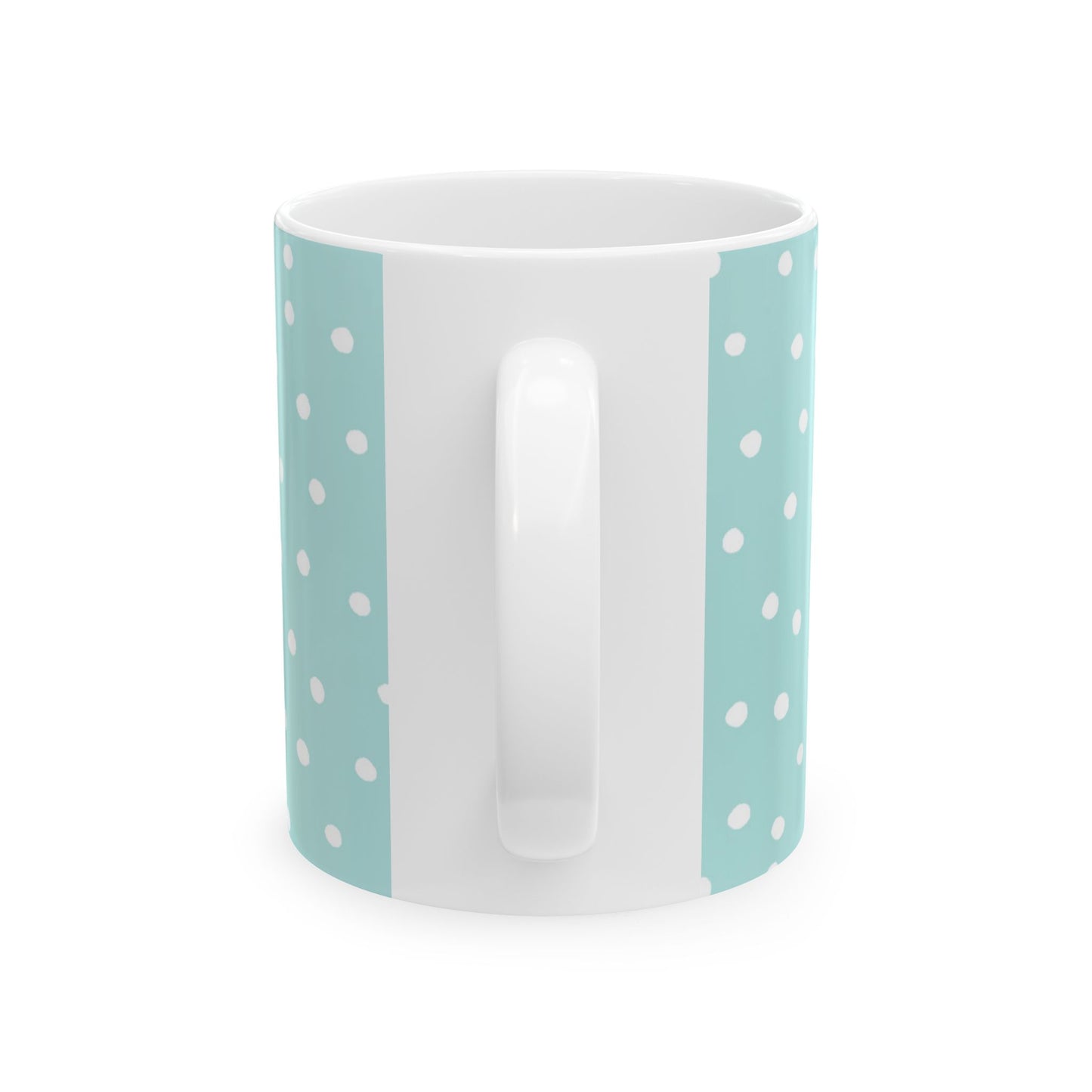 Petite Dots Seafoam / White Cup