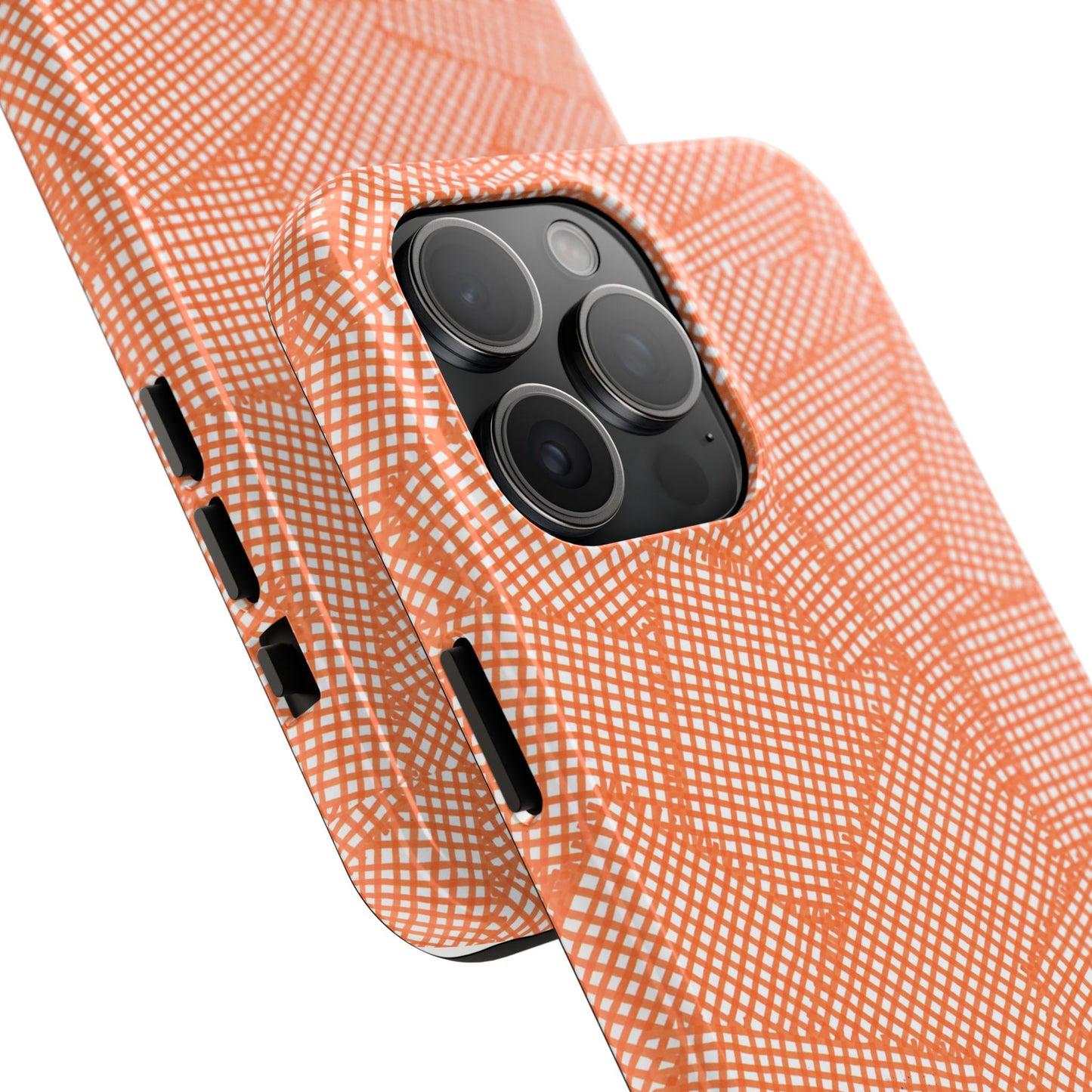 Check Patch Large Orange Phone Case