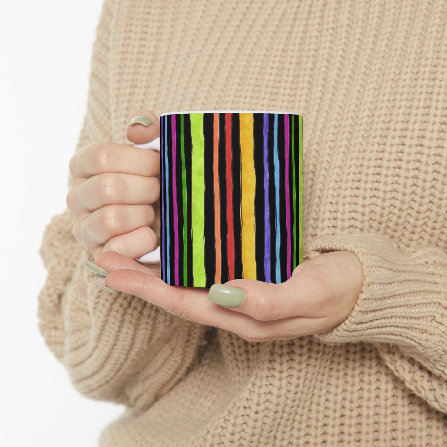 Stripe Fancy Black Cup