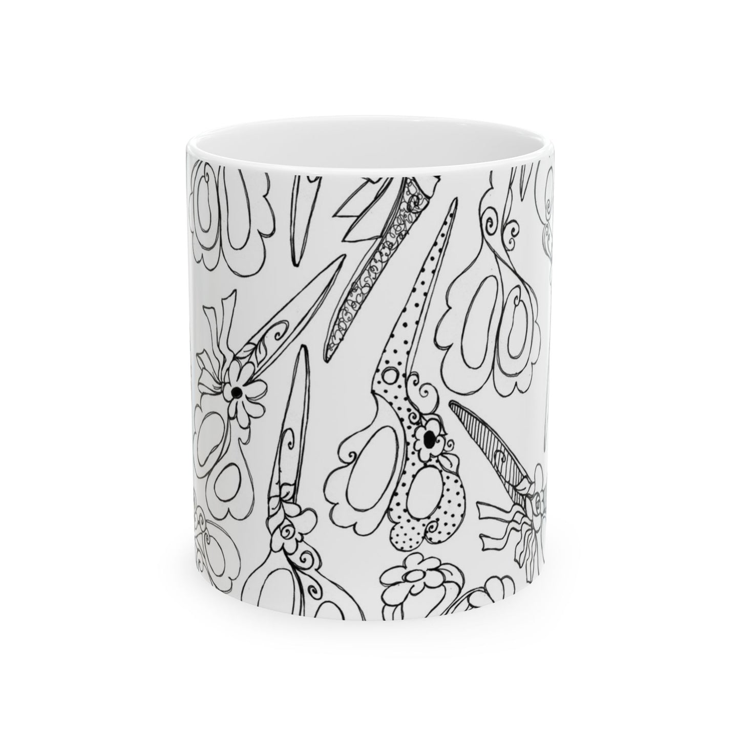 Scissor Blizzard White / Black Cup