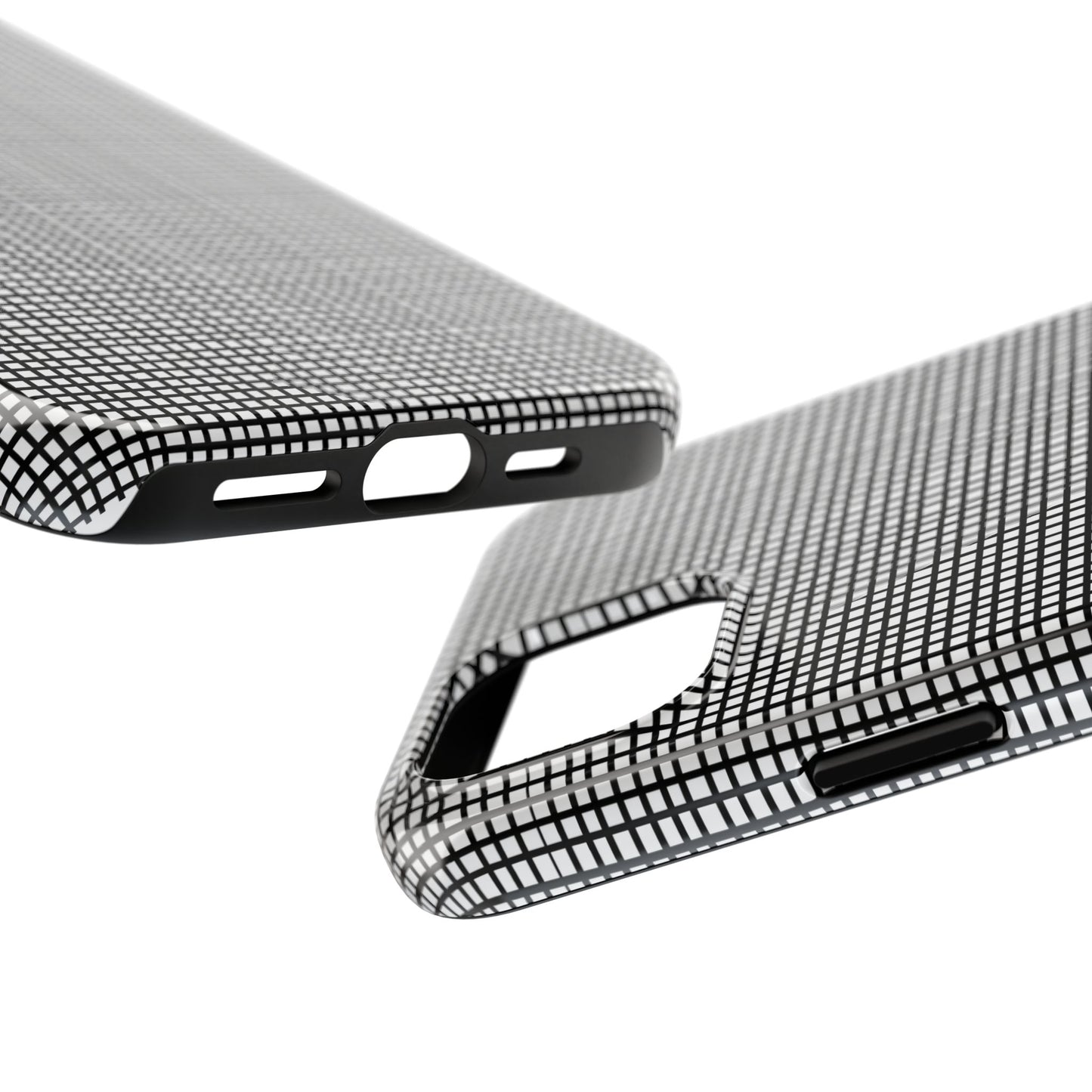 Window Pane White / Black Phone Case