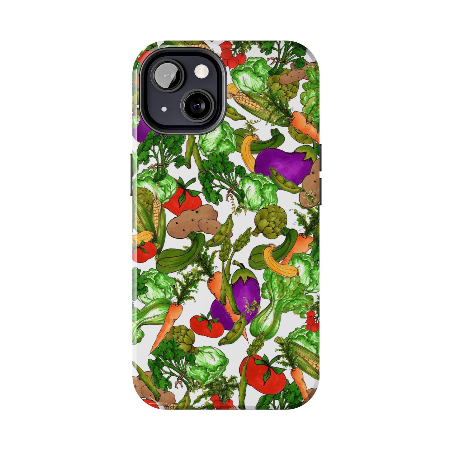 Veggie Jungle White Phone Case