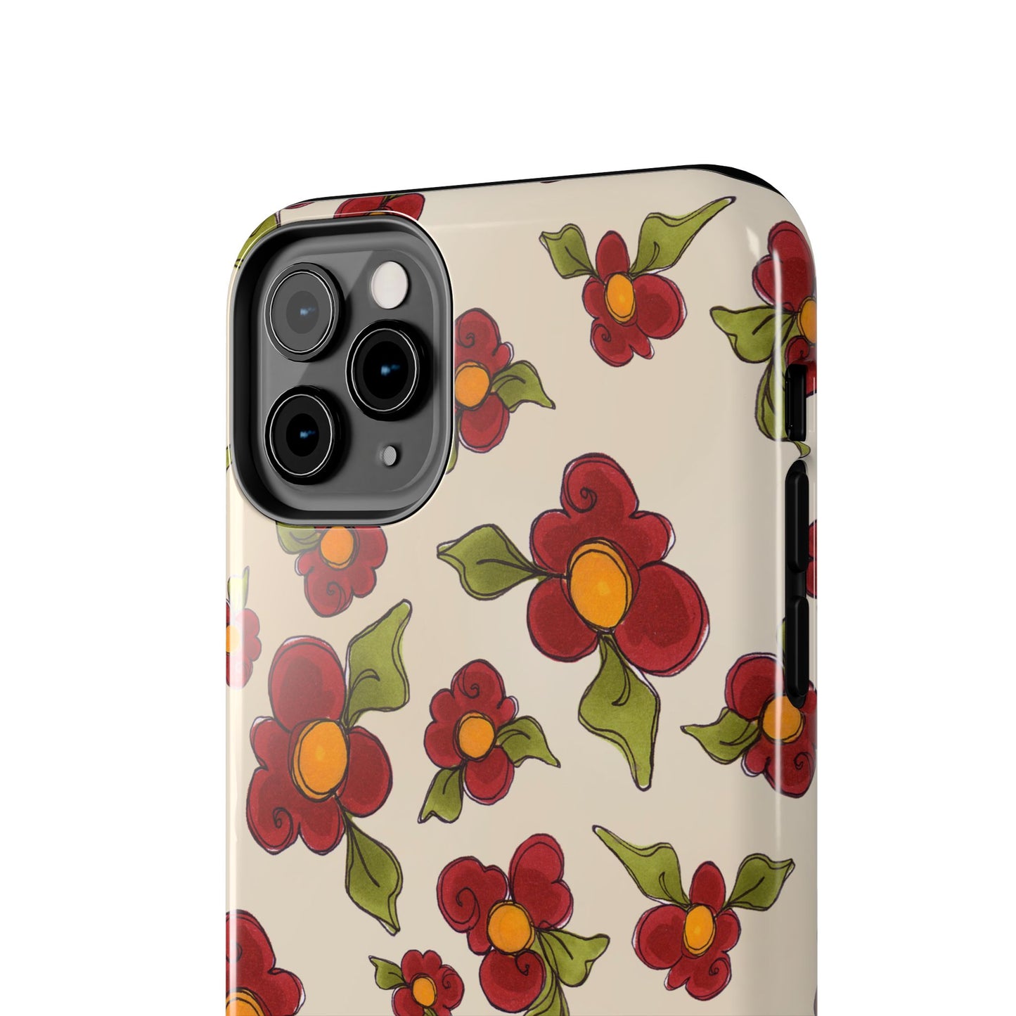 Chili Pepper Daisies Phone Case