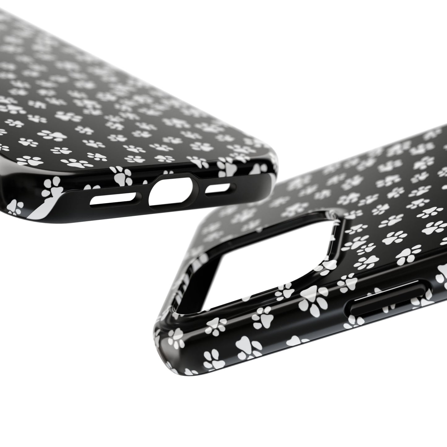 Little Paws Black / White Phone Case