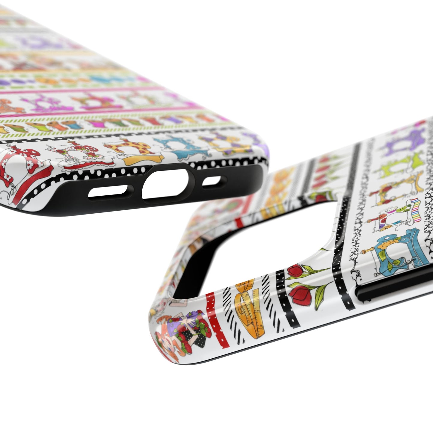 Curious Border White Phone Case