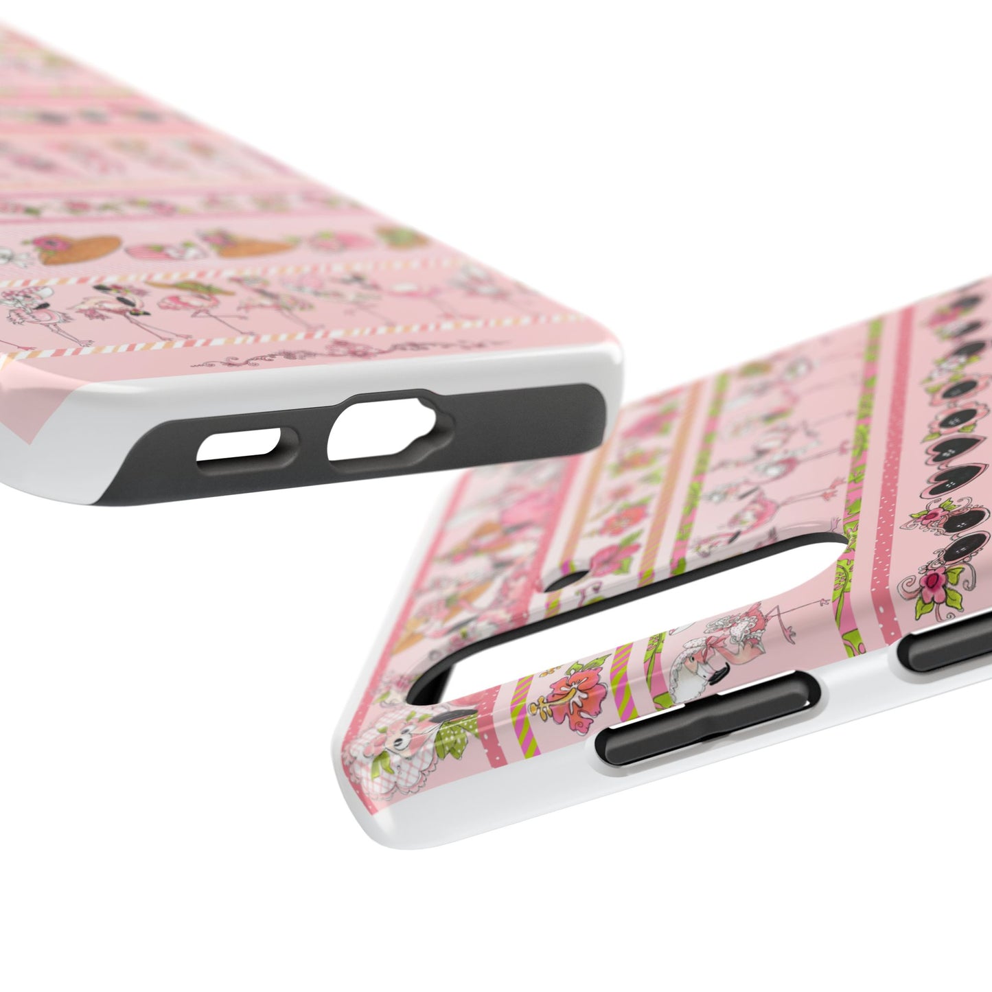 Flam Borders Pink Phone Case