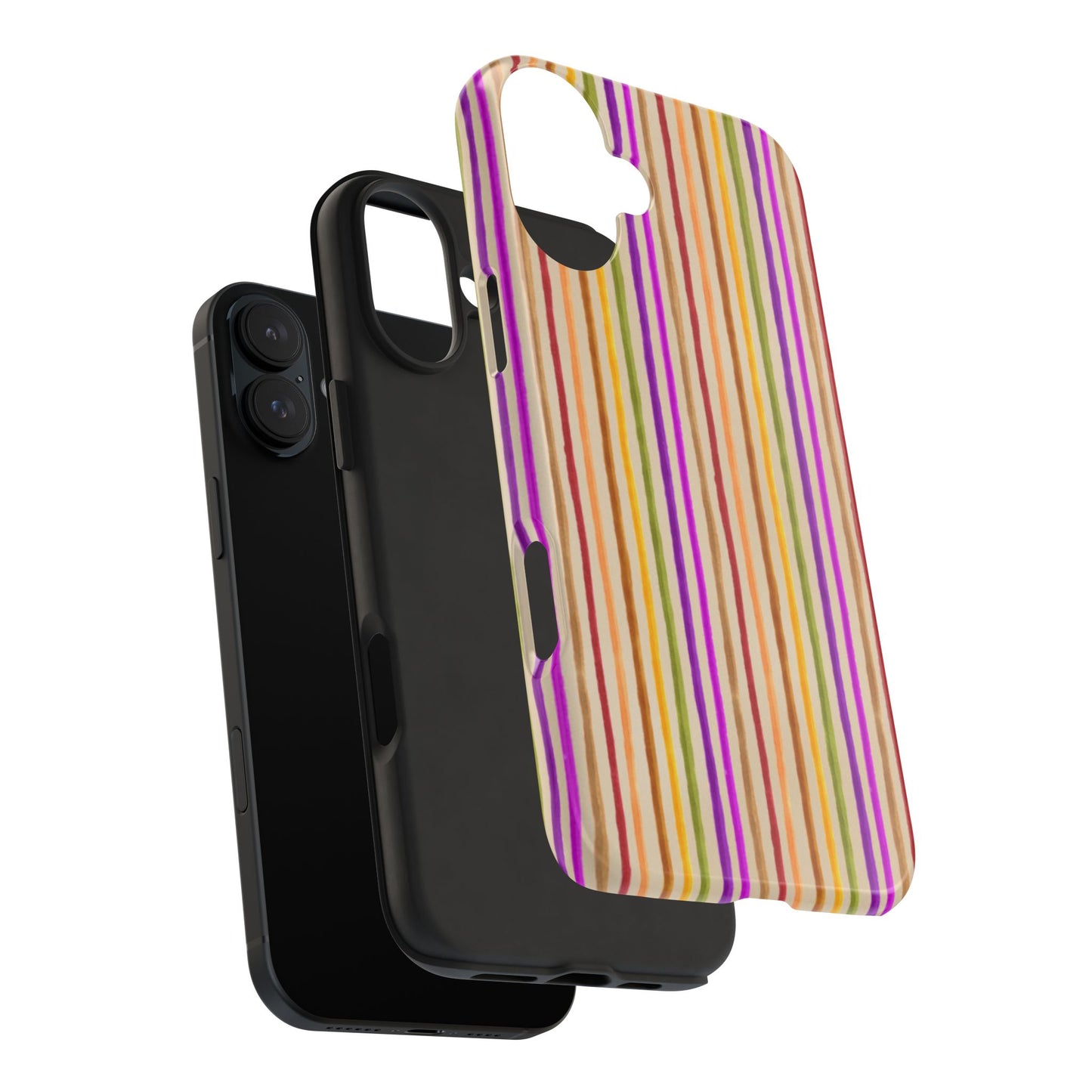 Spice Stripe Muslin Phone Case