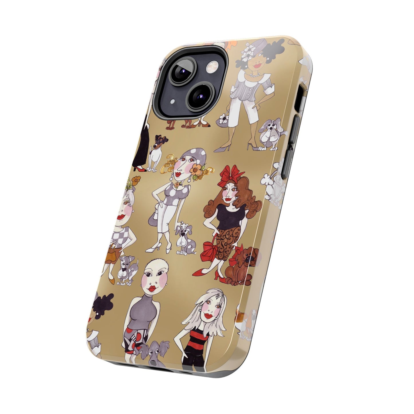 Dog Ladies Tan Phone Case