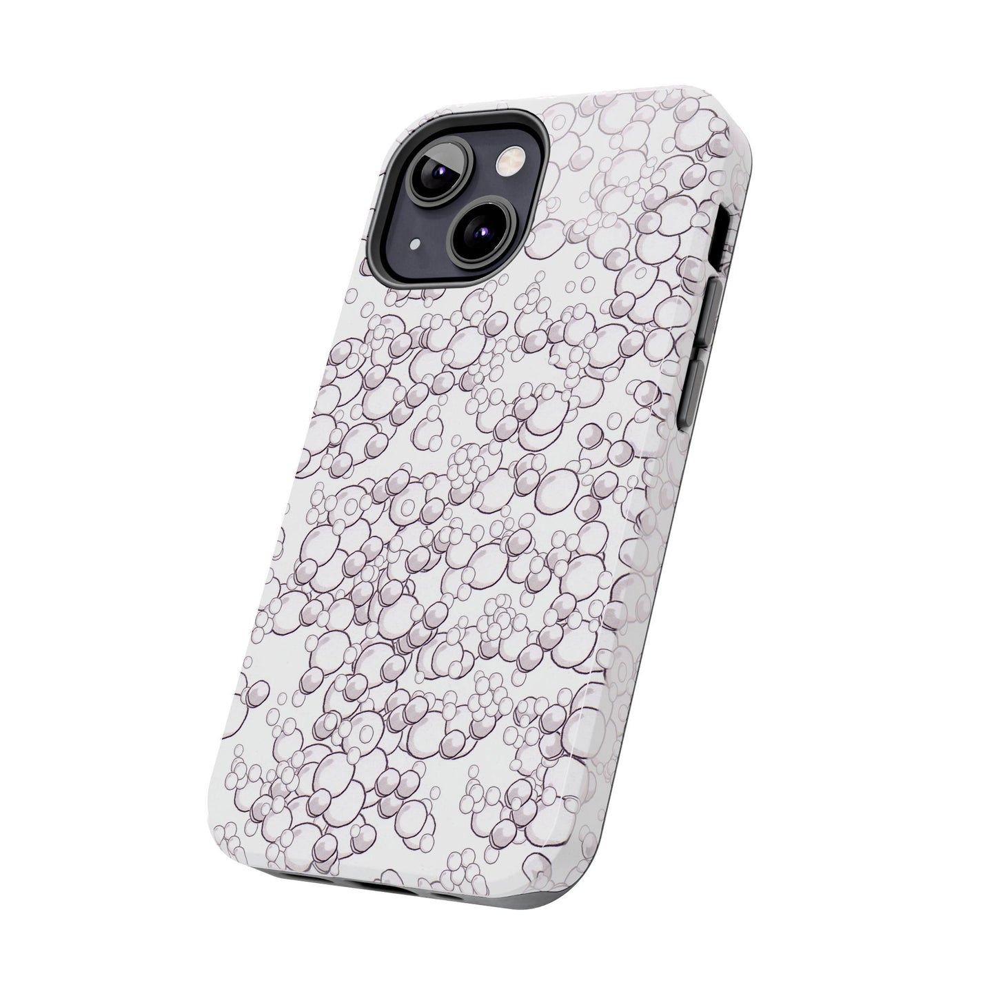 Bubble Dots White Phone Case